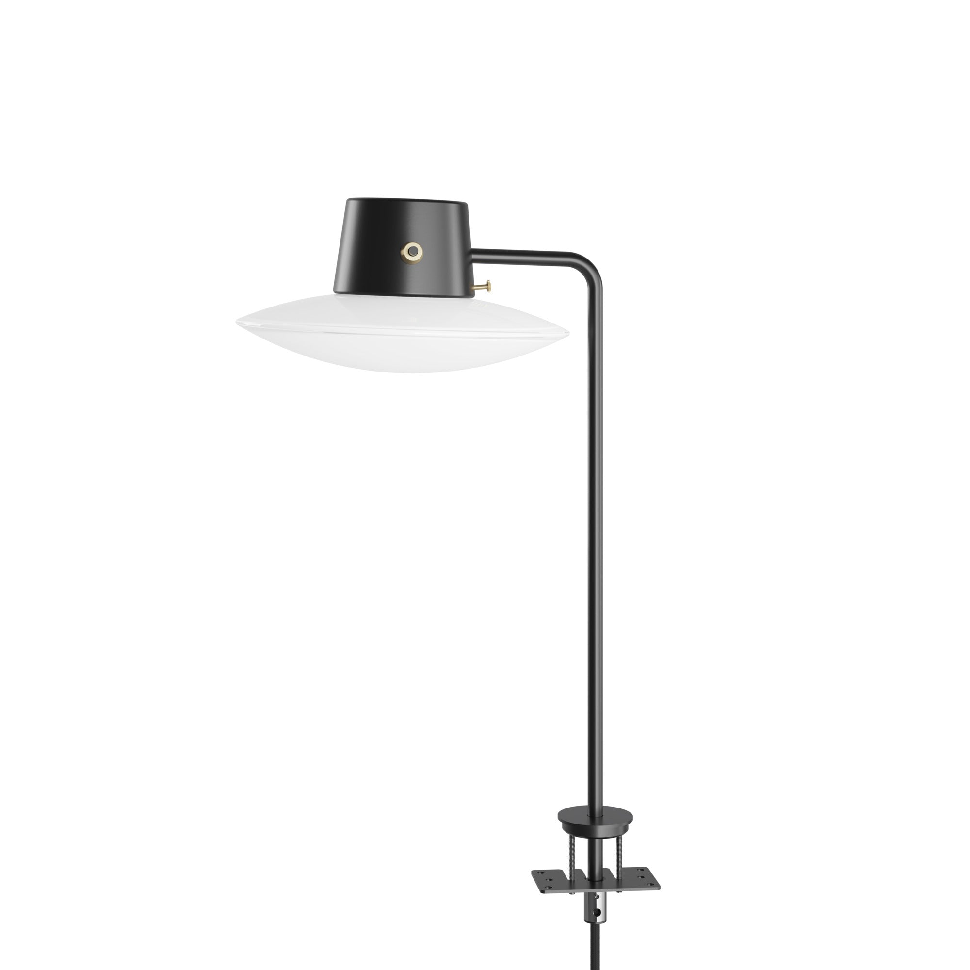 Lampa stołowa AJ OXFORD czarny z białym wykończeniem