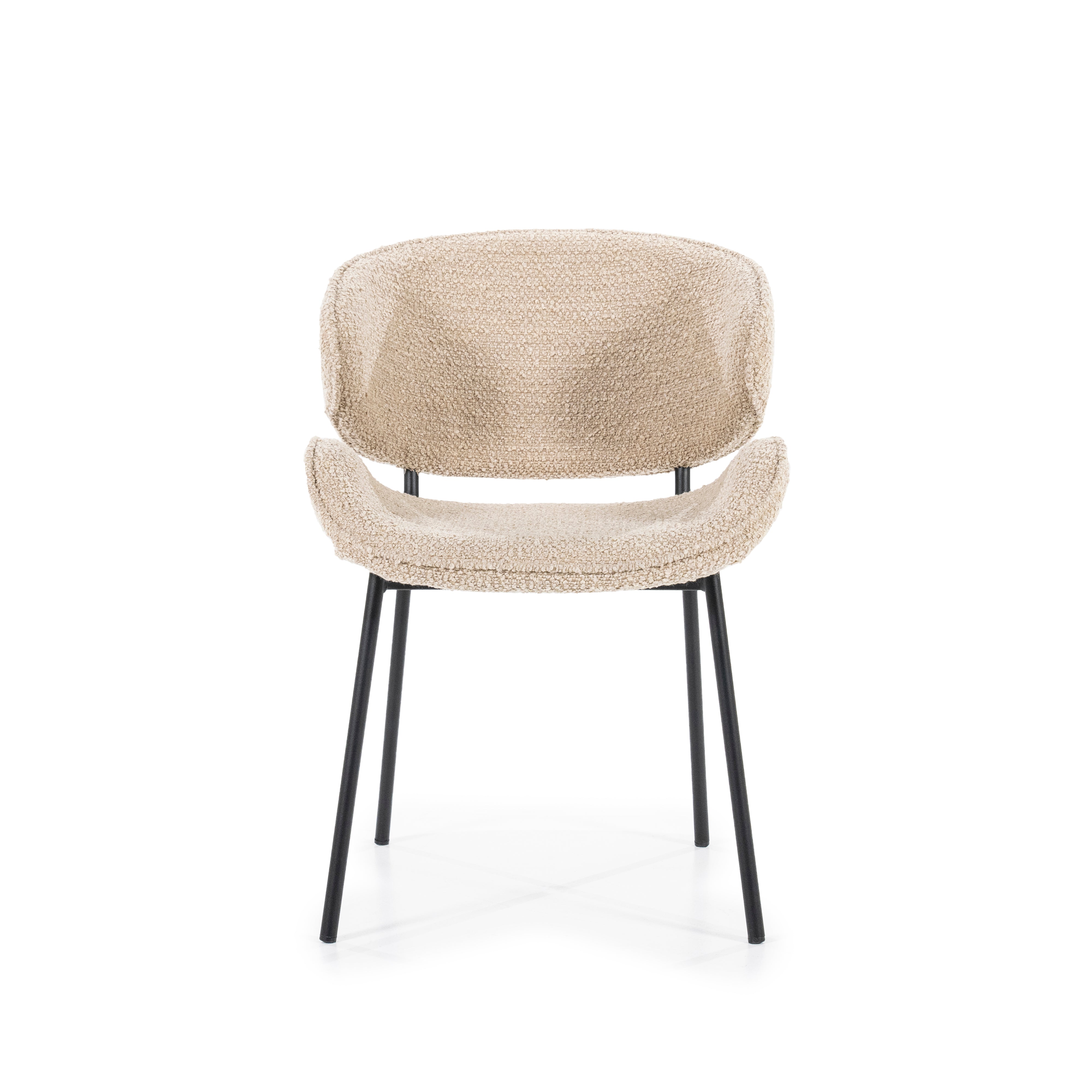 TESS Chair in Sand with Black Base