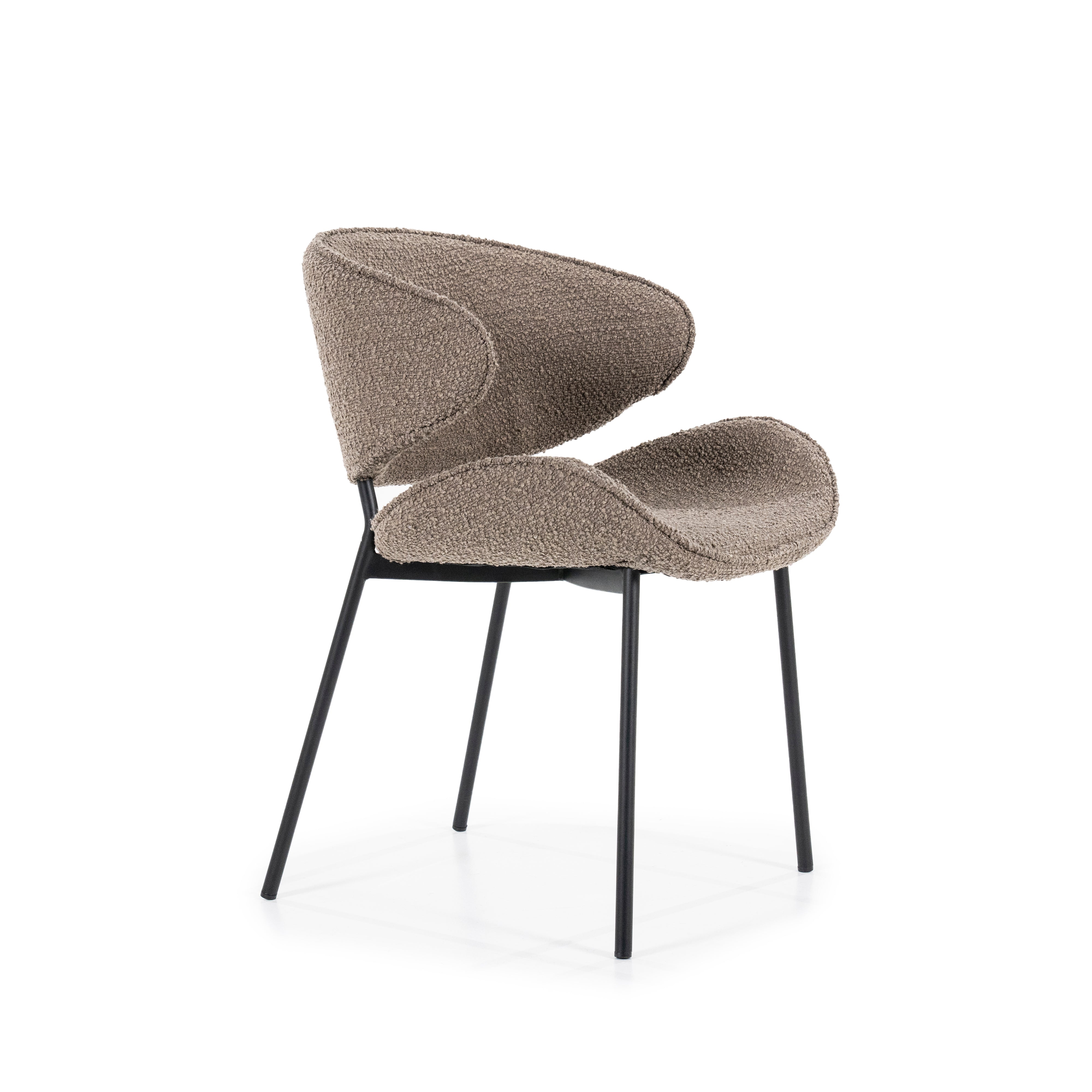TESS Chair brown with black base