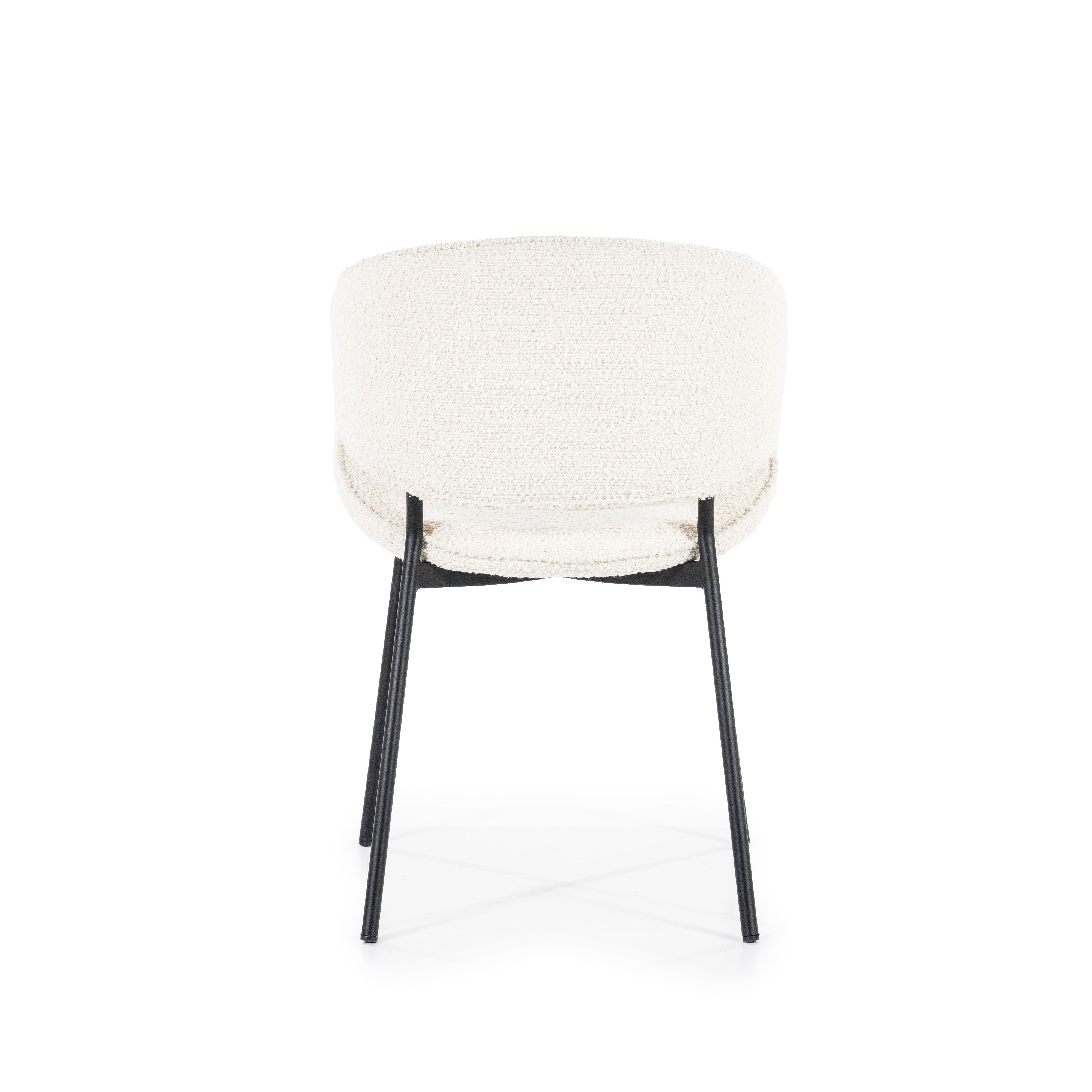 TESS Chair Cream with Black Base