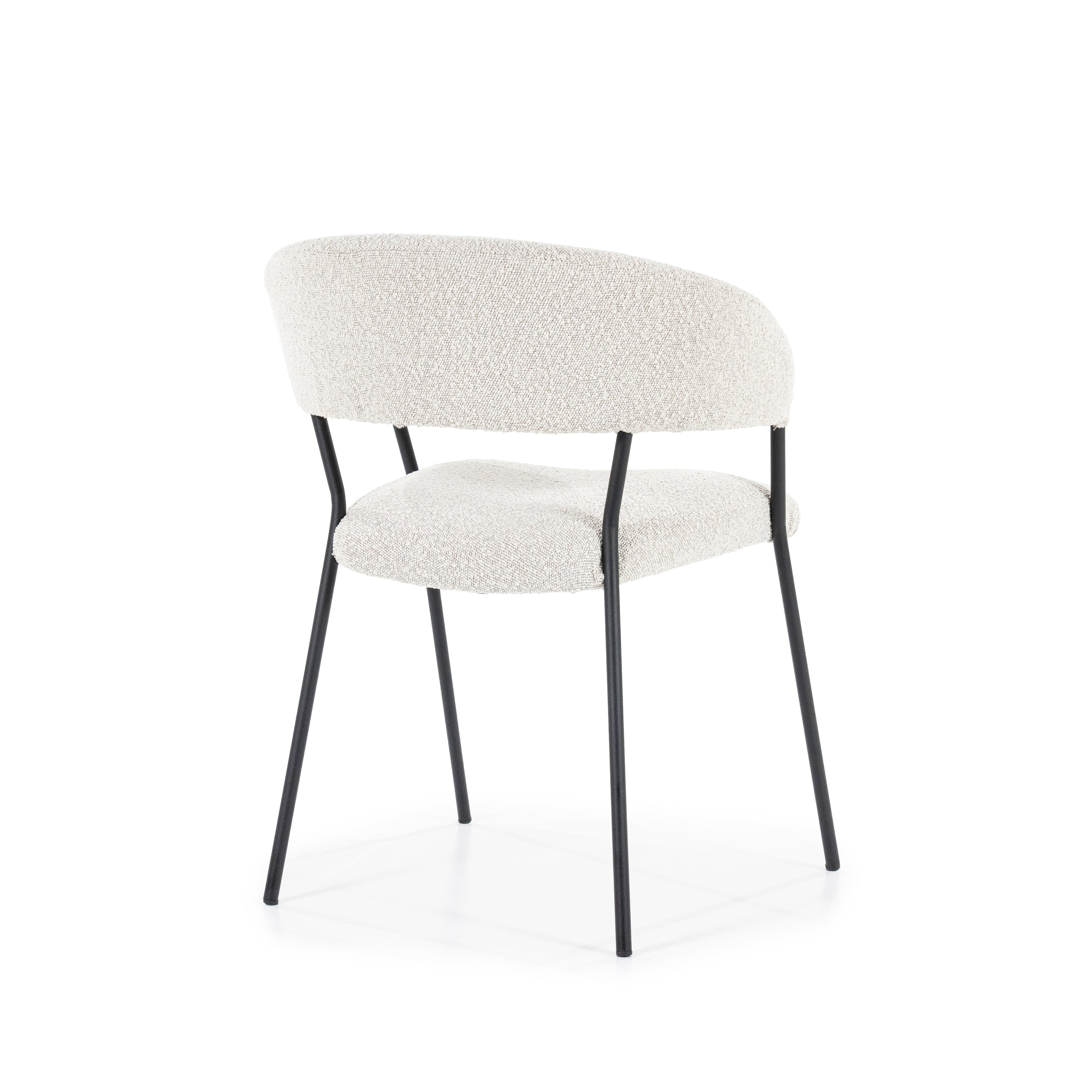 LUKA Chair Cream with Black Base