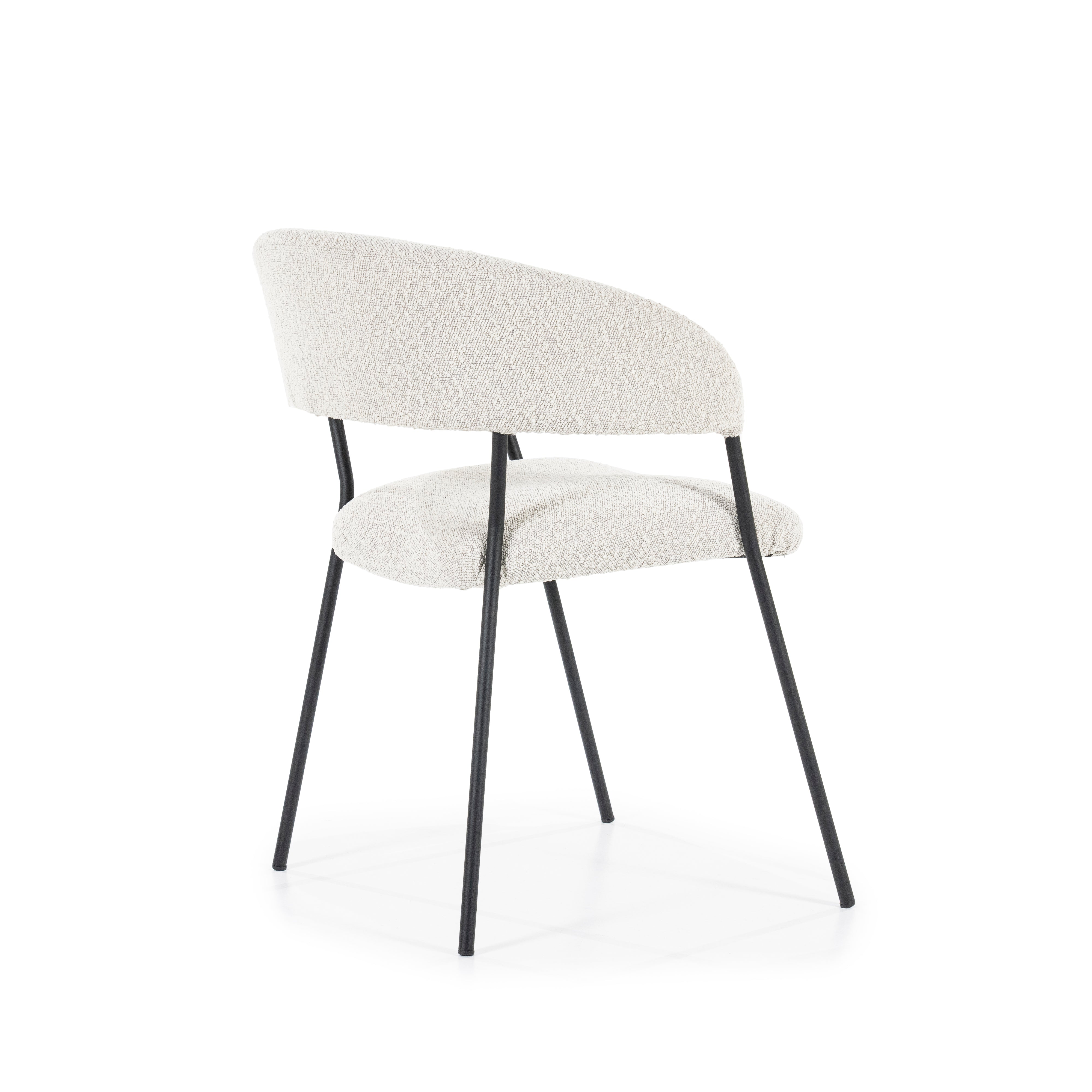 LUKA Chair Cream with Black Base