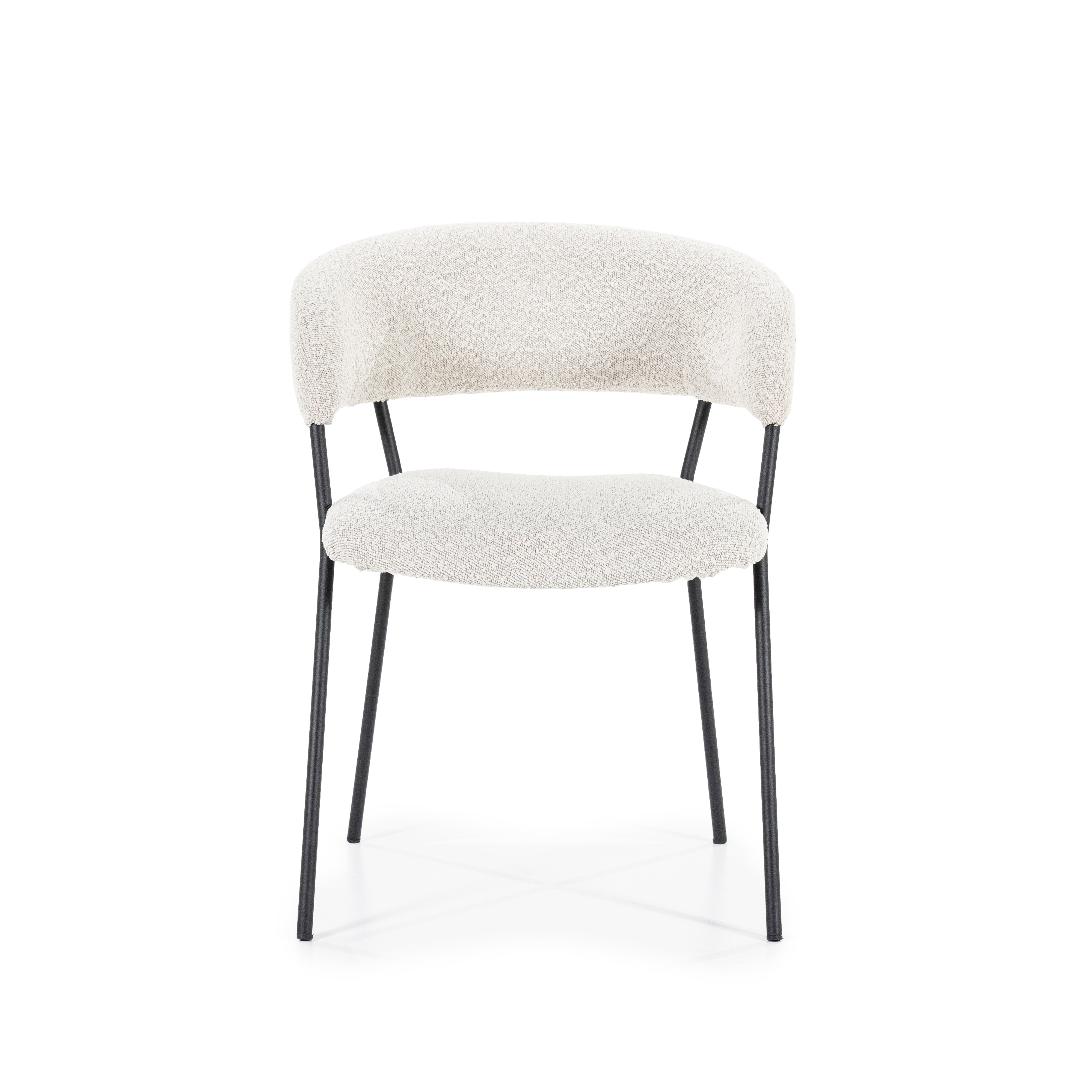 LUKA Chair Cream with Black Base