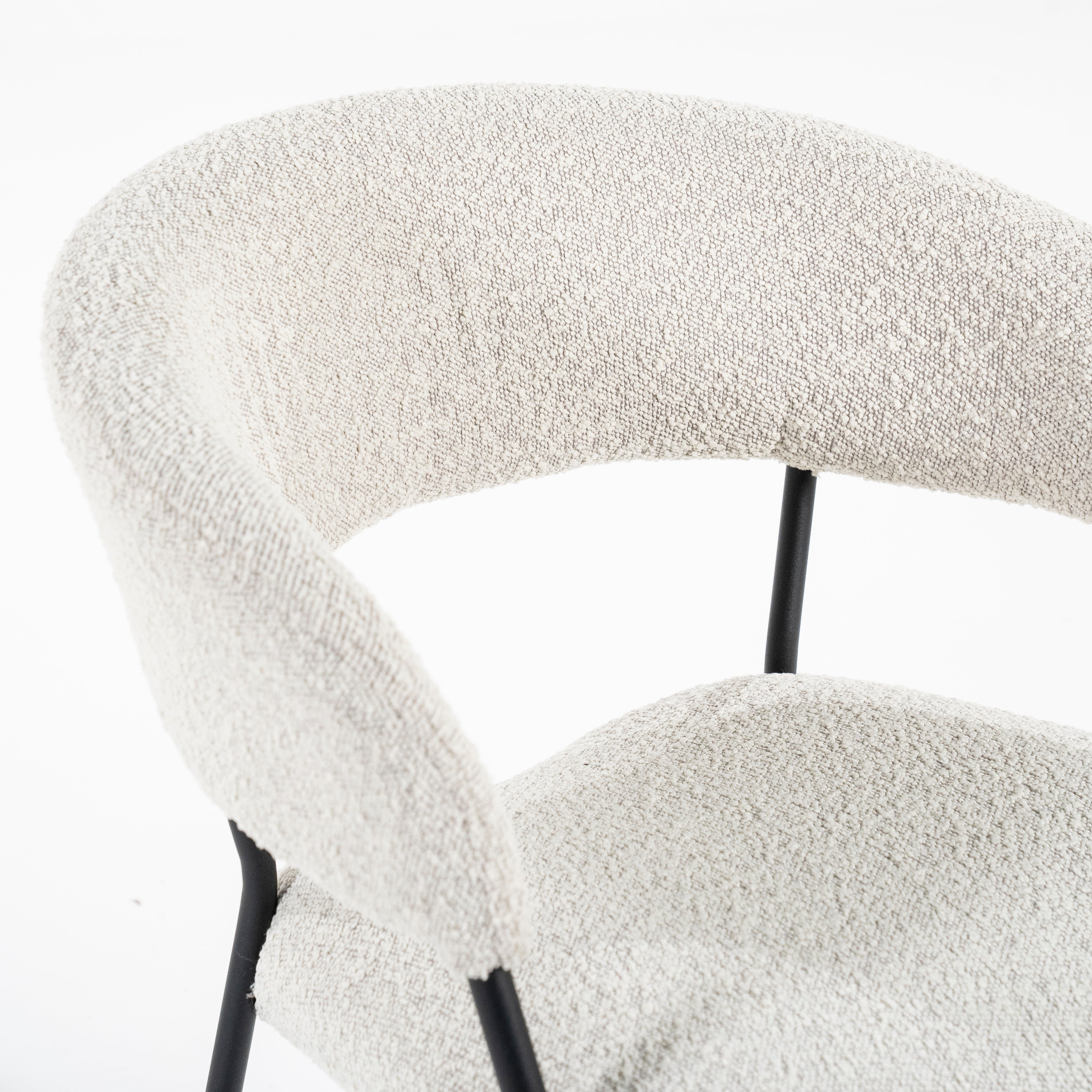 LUKA Chair Cream with Black Base
