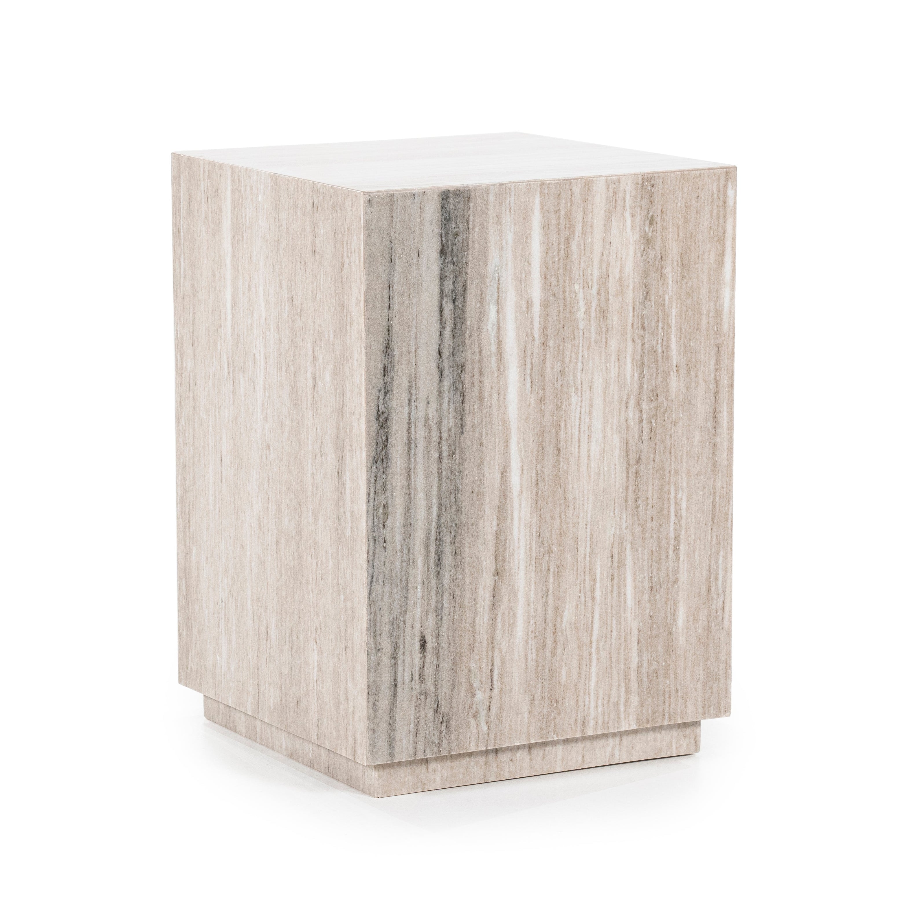 VINCE Side Table Gray Marble