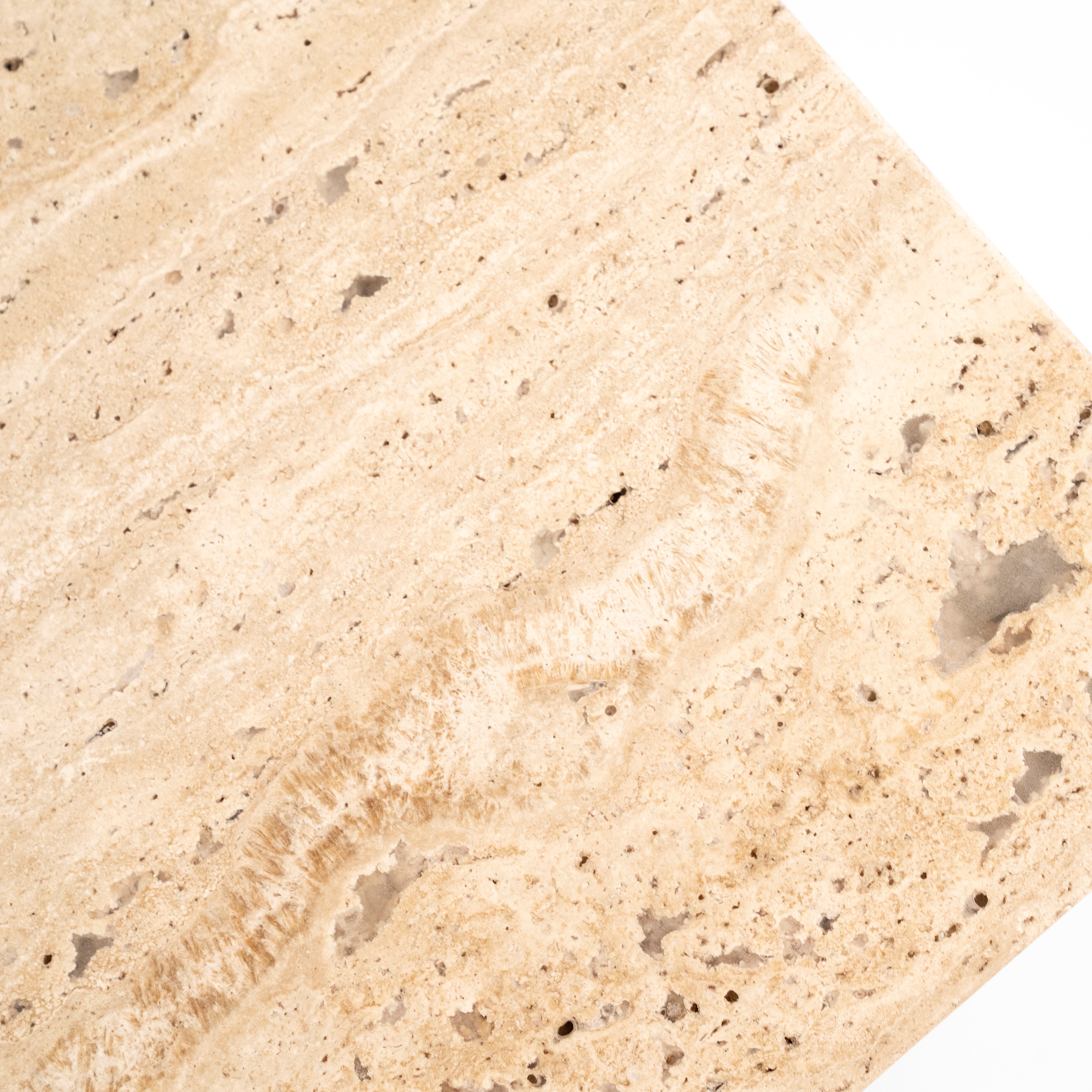 RTV Cabinet LIO brown mango wood with travertine