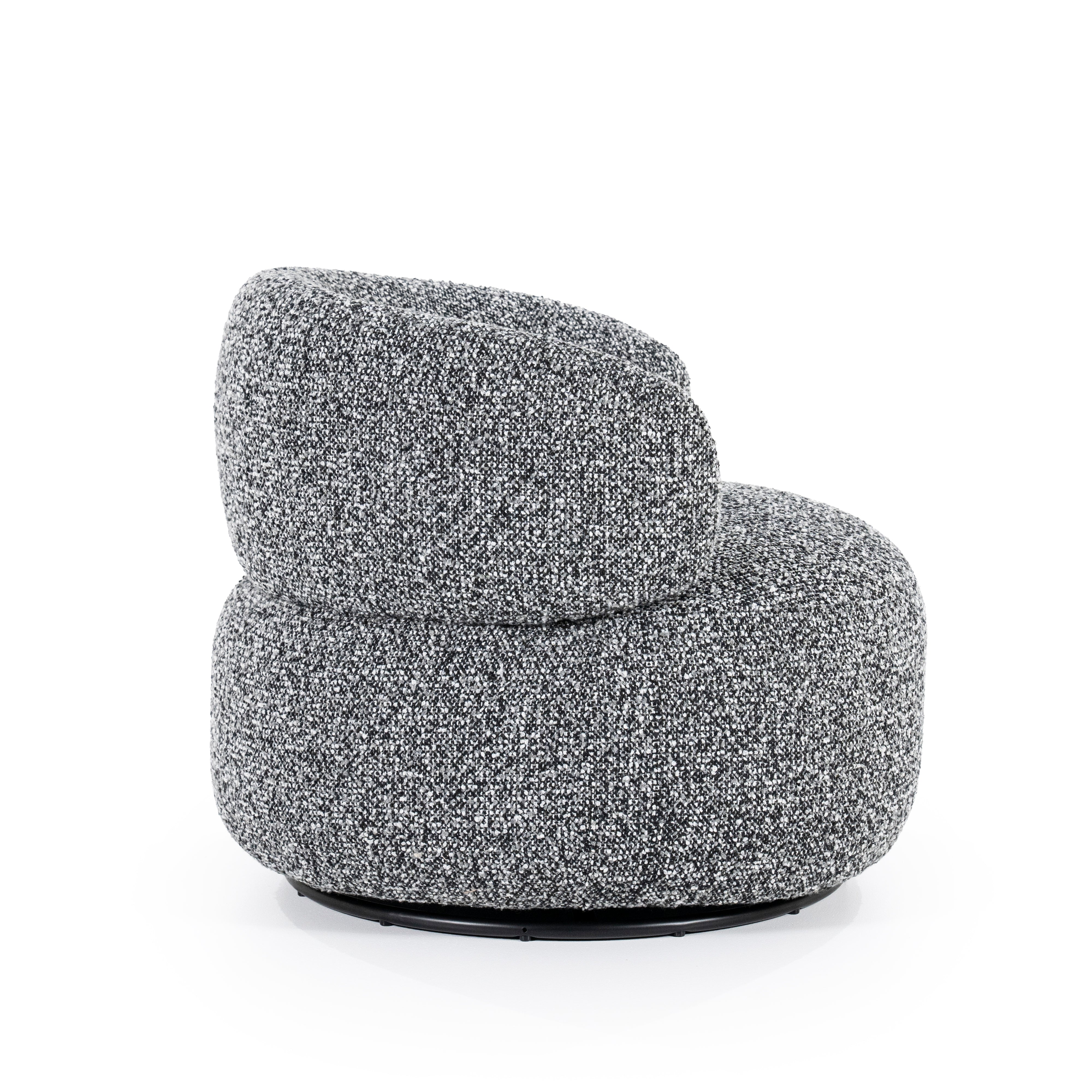 MAEVE Armchair Black-White Mélange