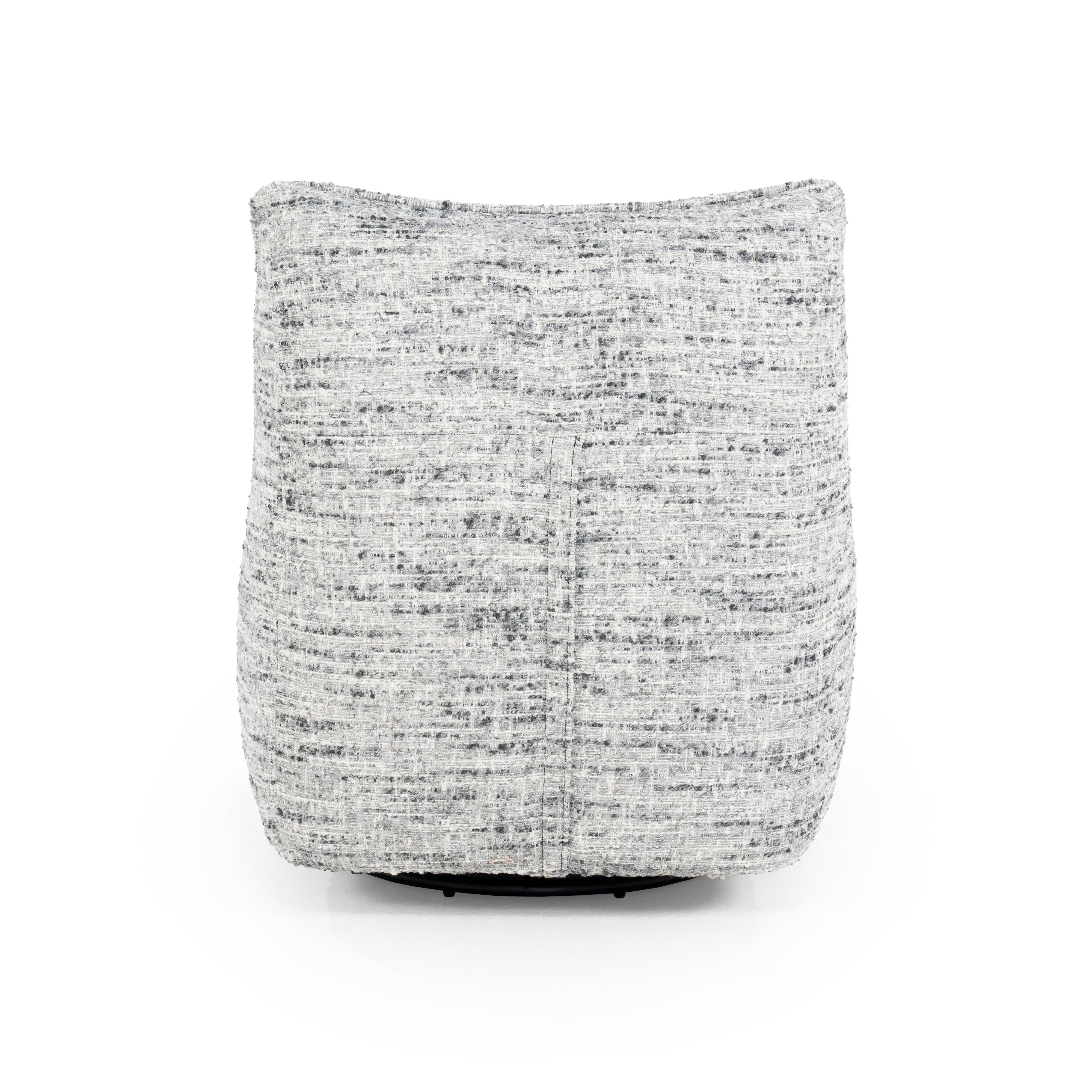 LOYS swivel armchair gray mélange