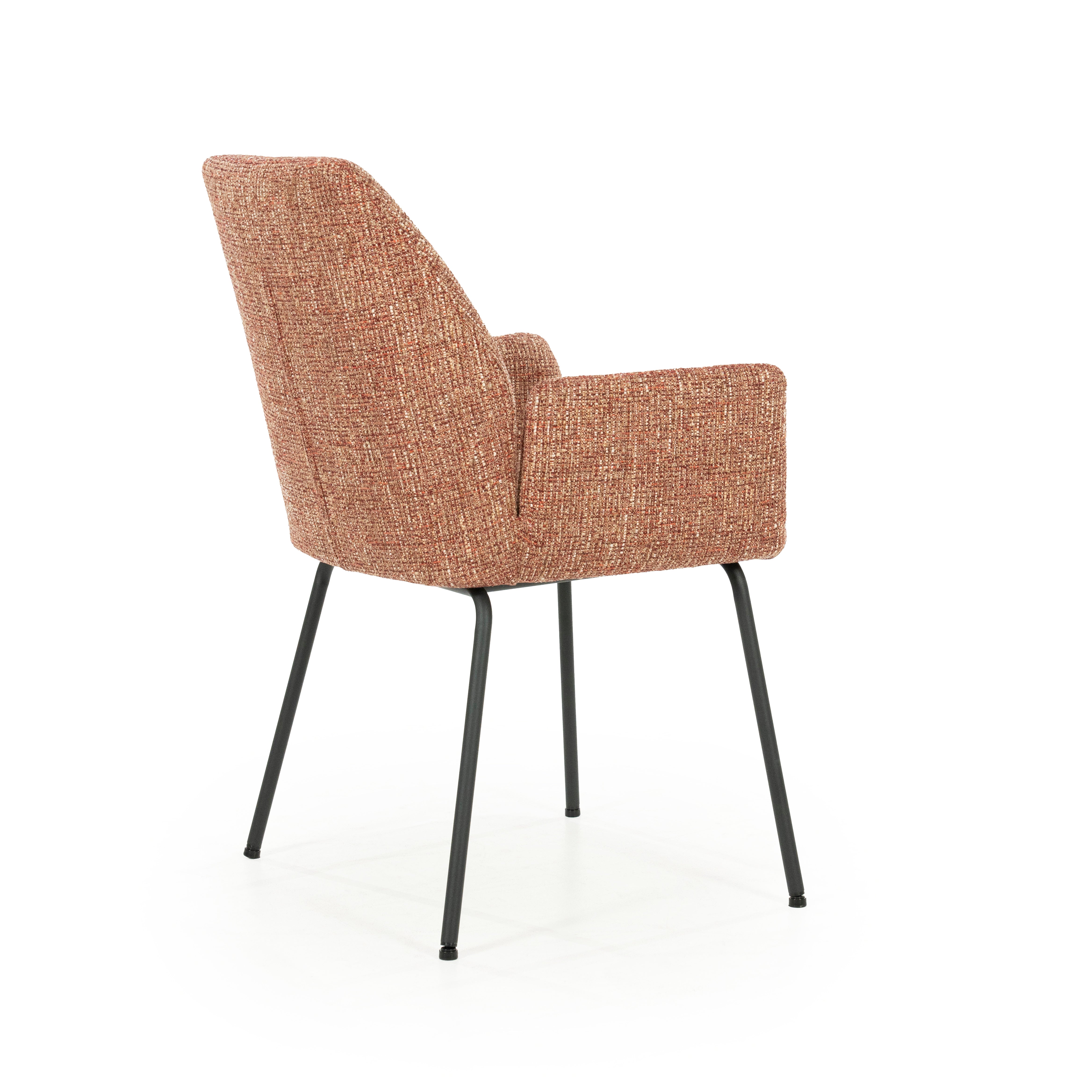 INDY chair terracotta with black base