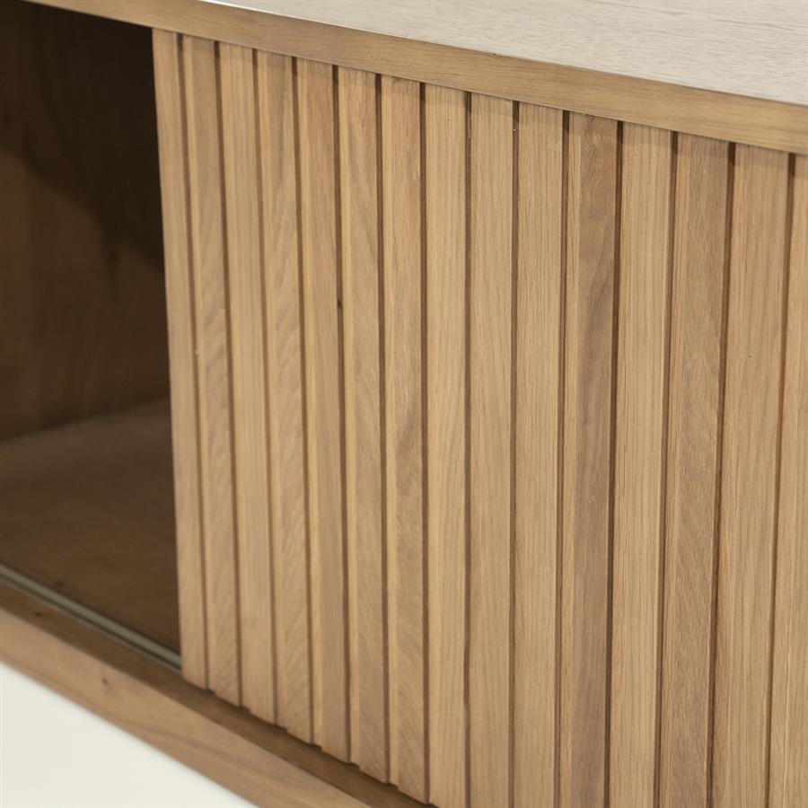 MILO TV cabinet dark oak wood