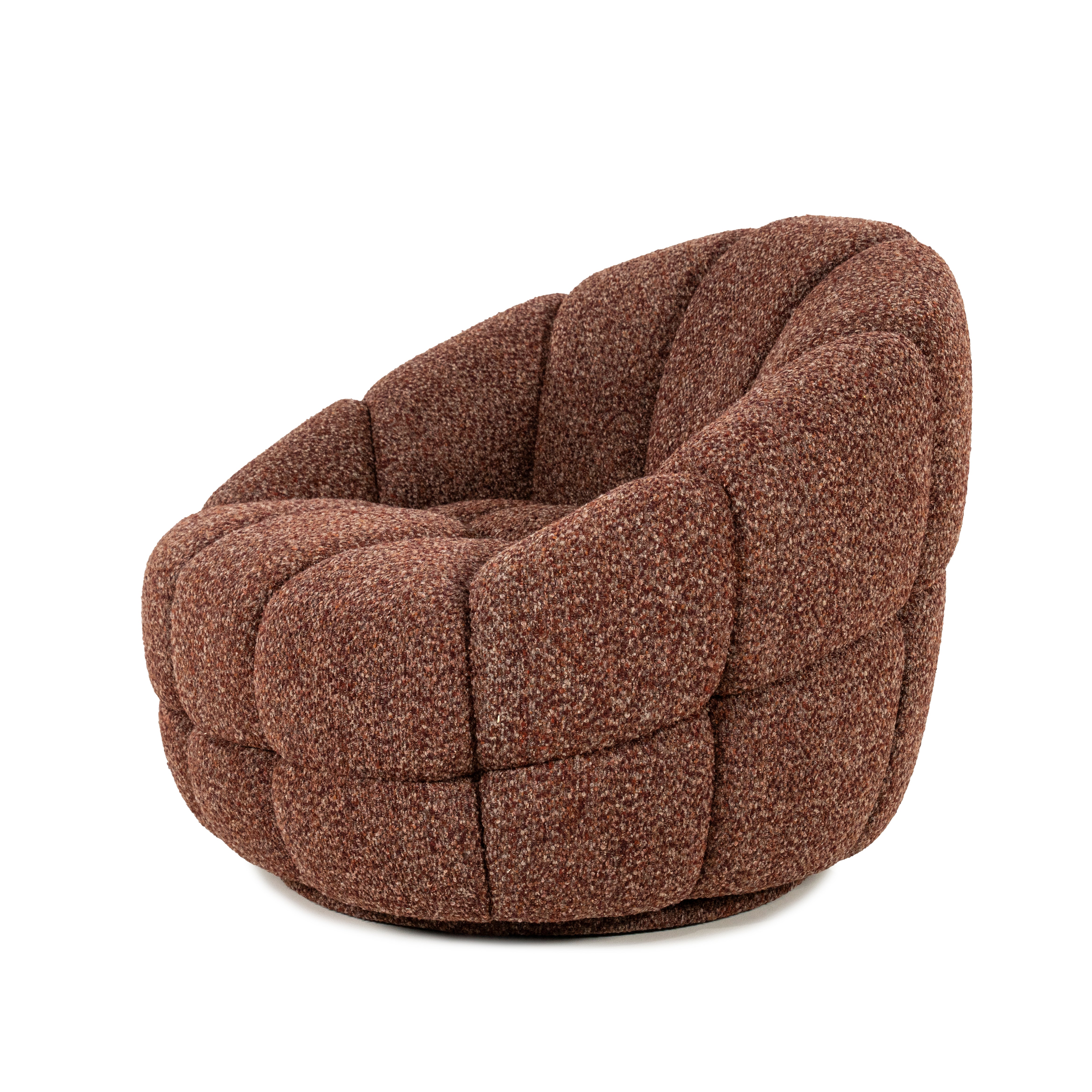 TINA Swivel Armchair Terracotta