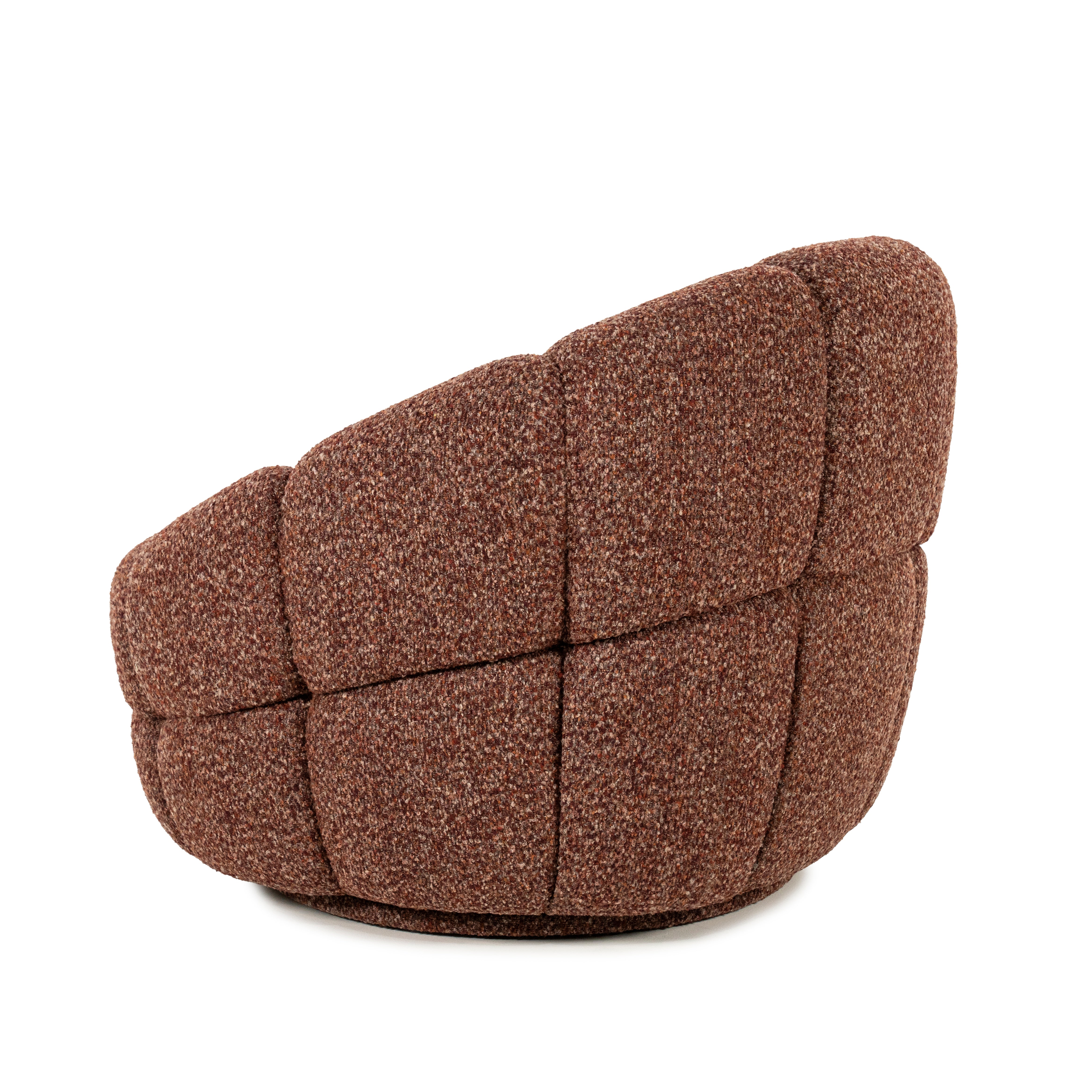 TINA Swivel Armchair Terracotta