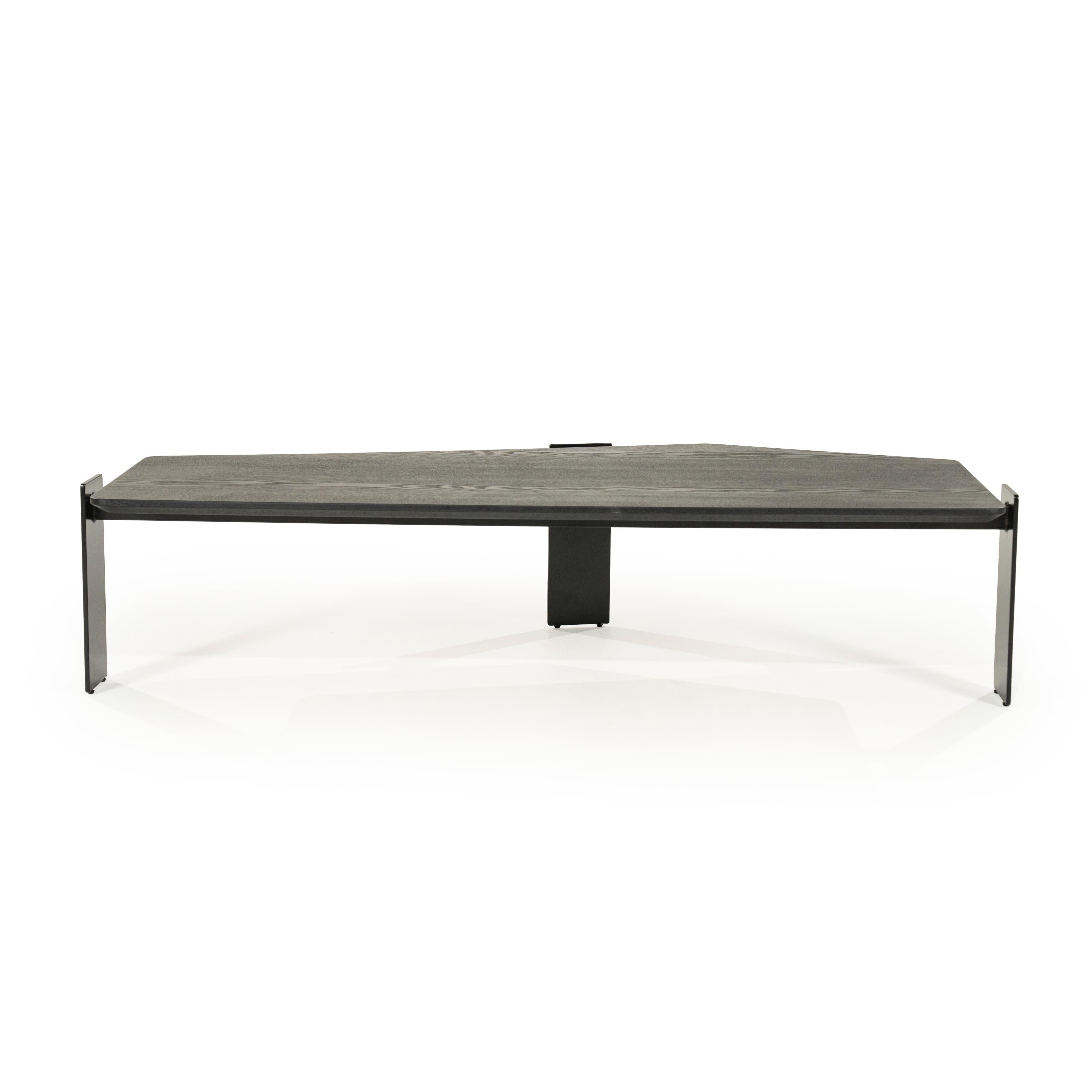 ROBERT black ash veneer coffee table