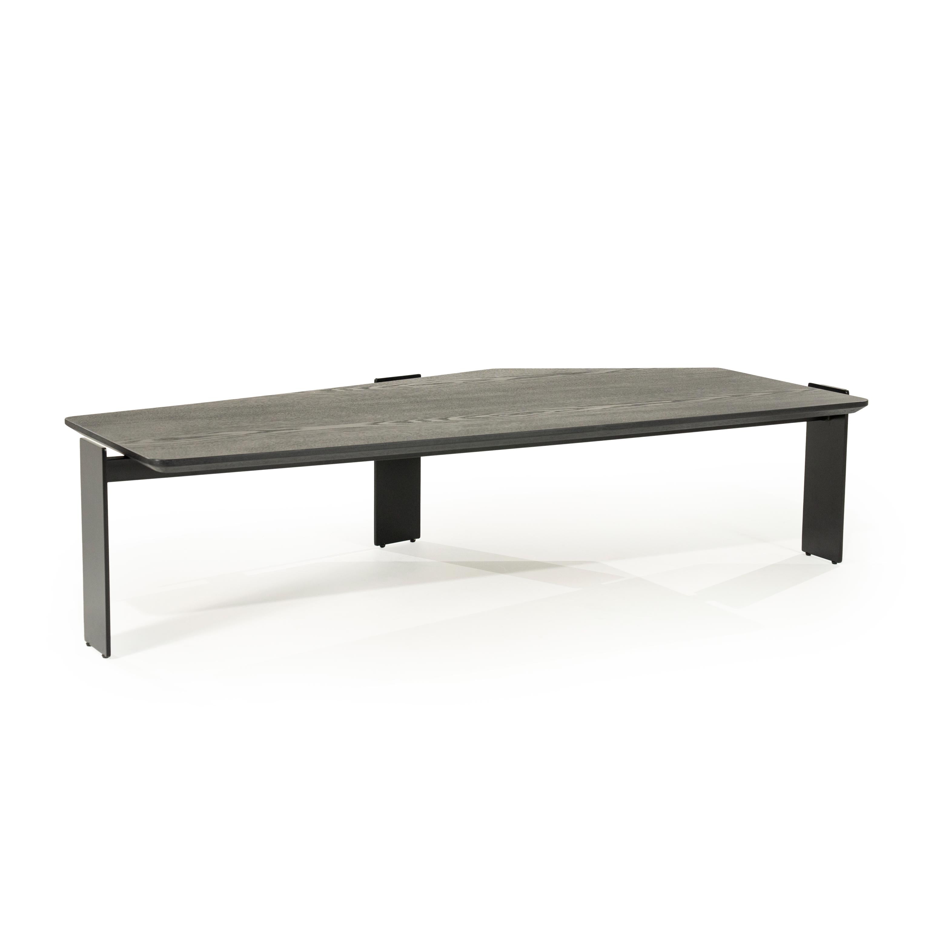 ROBERT black ash veneer coffee table