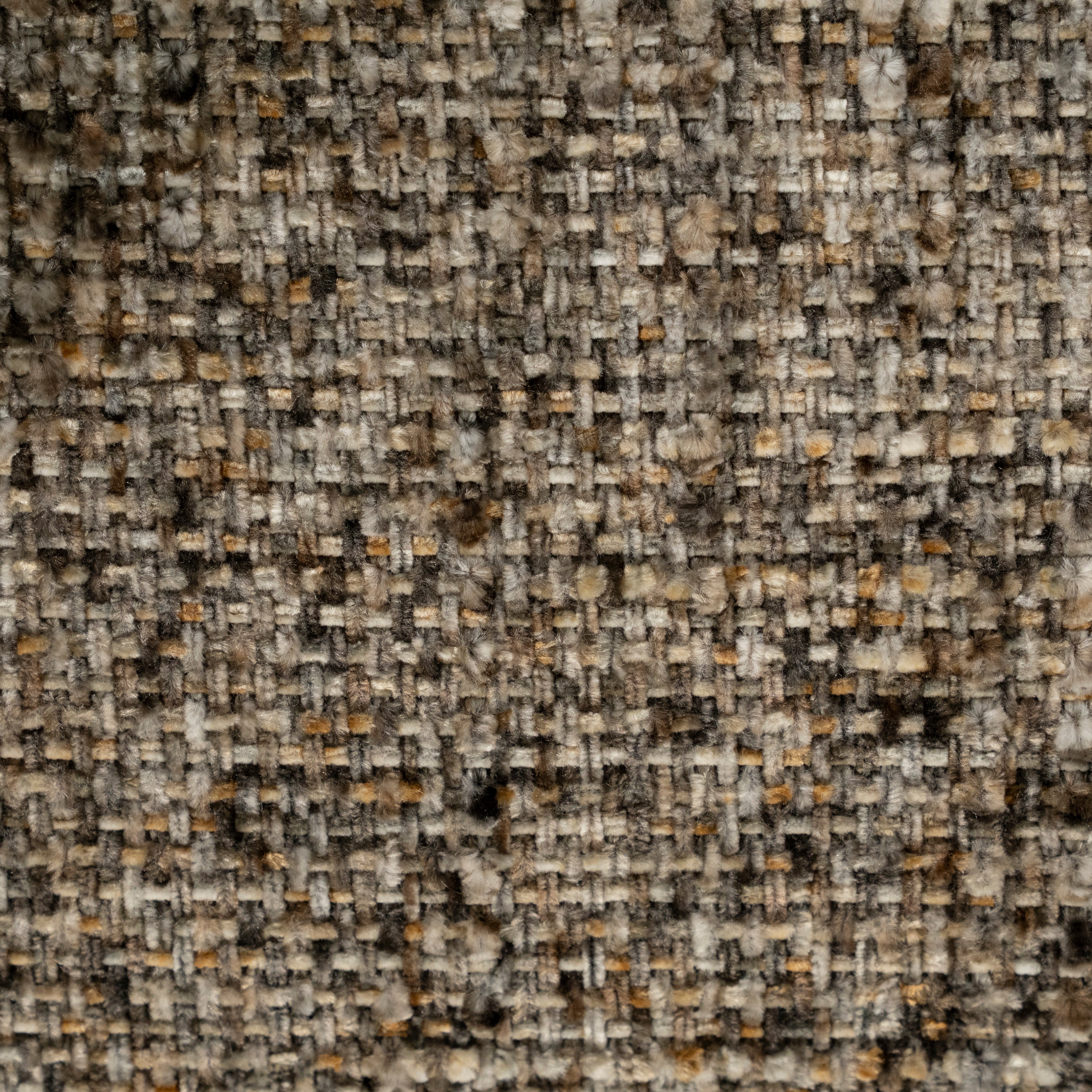 DARCIO swivel chair gray-brown mélange with dark brown base