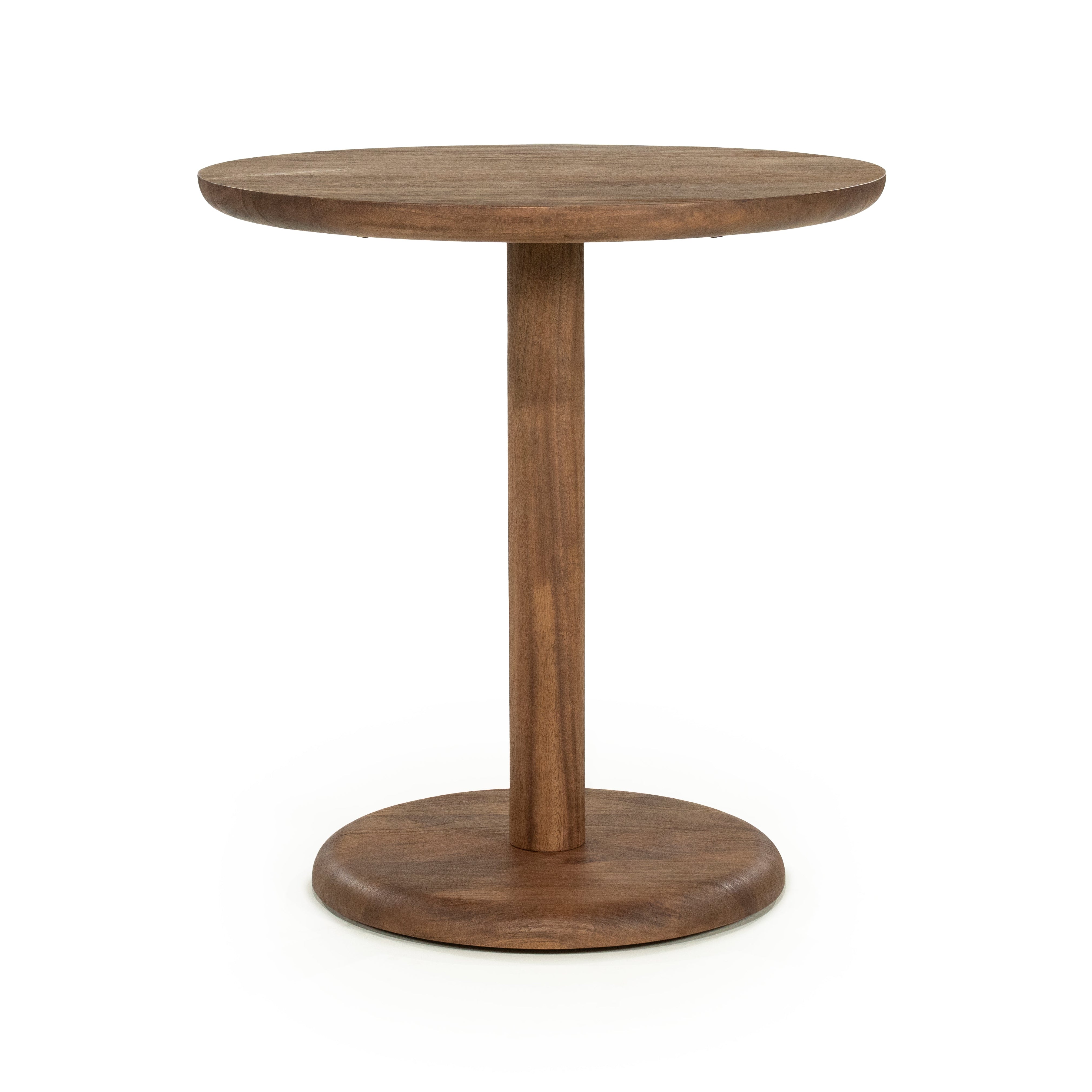 Round Bistro Table FLORENT Dark Mango Wood