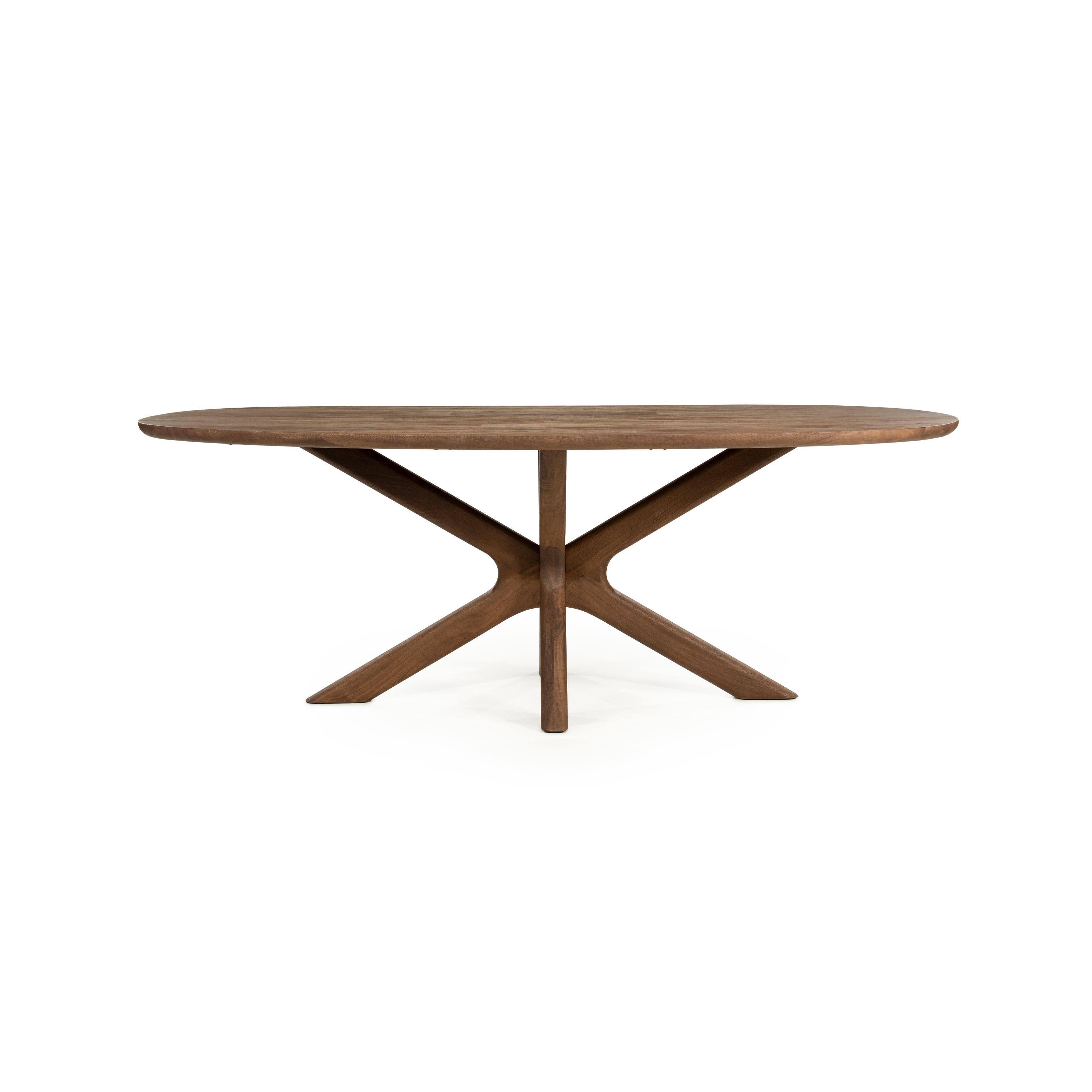 Oval Table TYCHO Dark Mango Wood