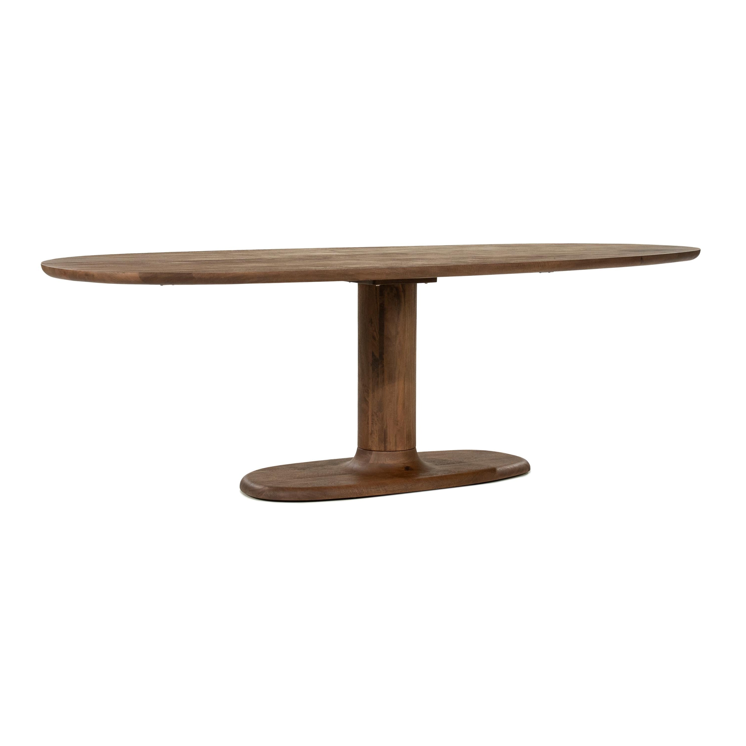 Oval Table COCO Dark Brown Mango Wood