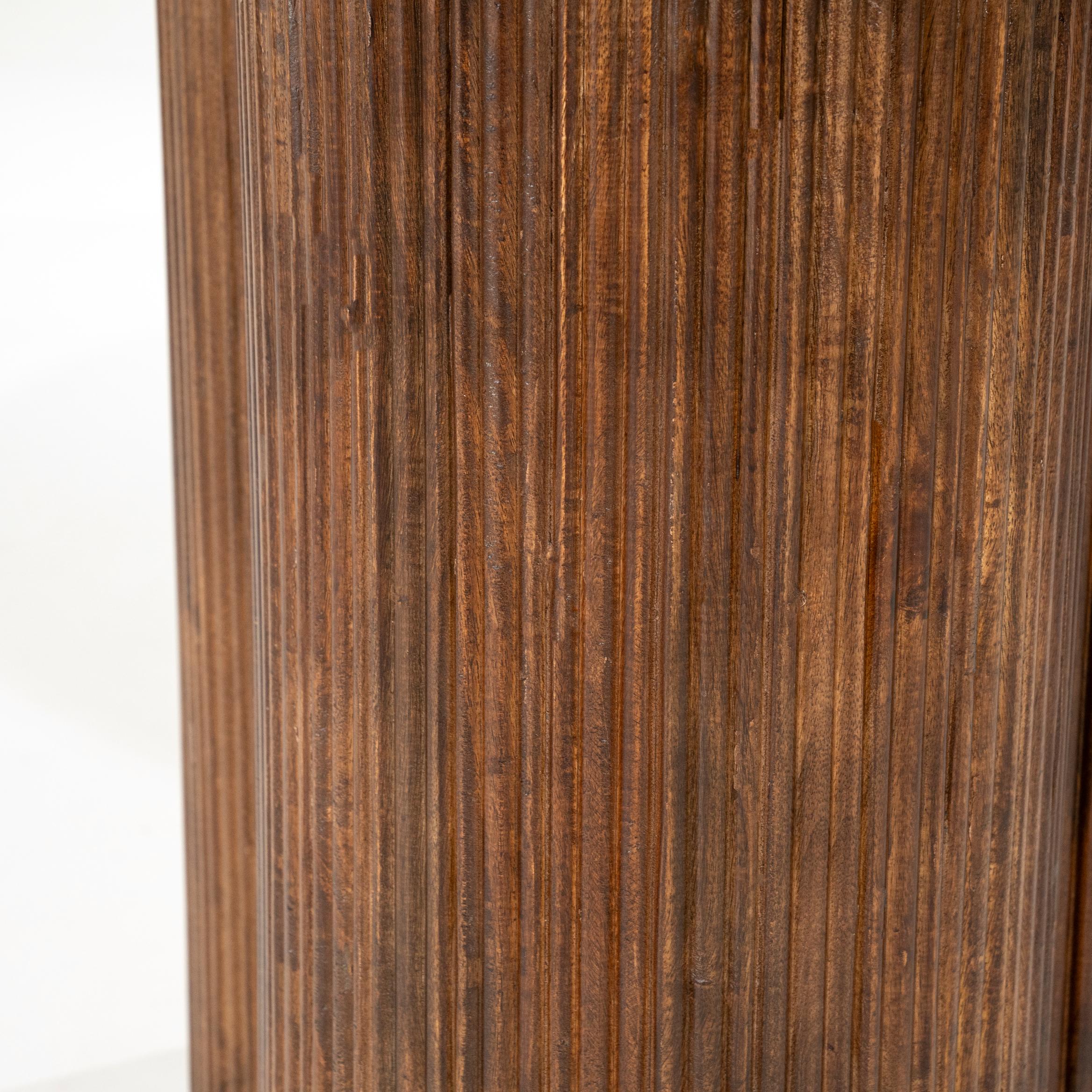 Round Table XANNI Botticion Marble with Mango Wood