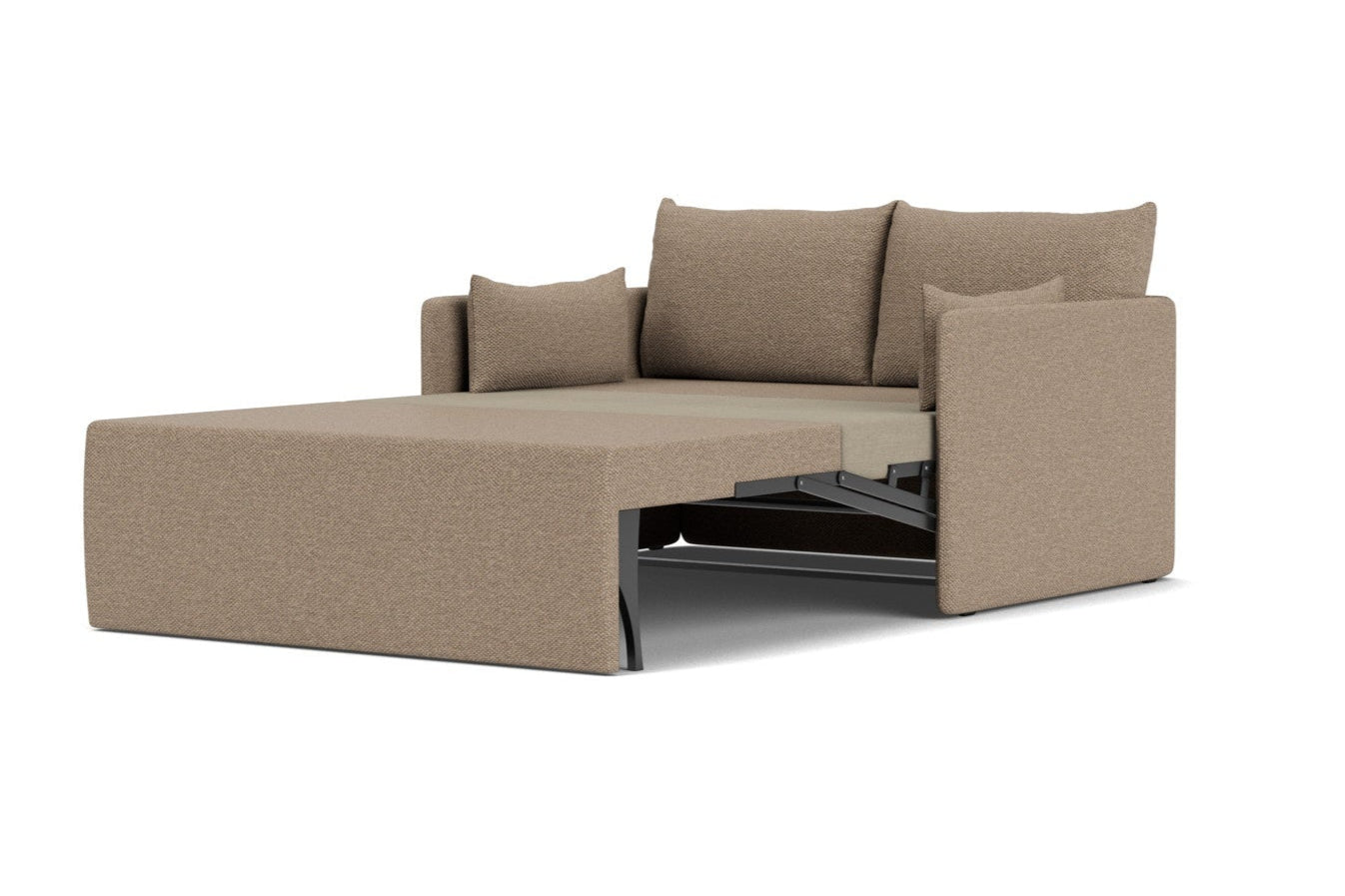Sofa z funkcją spania 2-osobowa 0FFSET brązowy