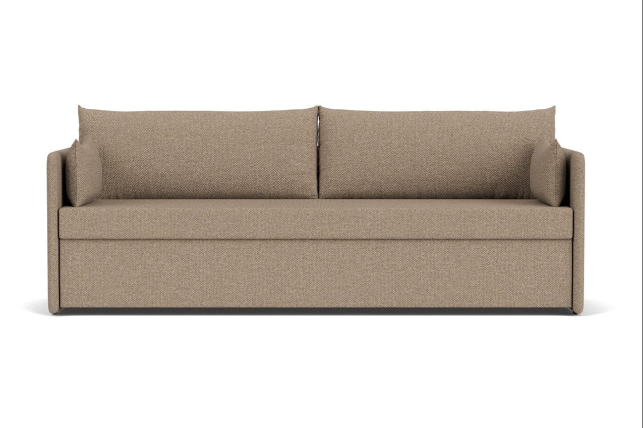 Sofa with sleeping function 3-seater OFFSET brown