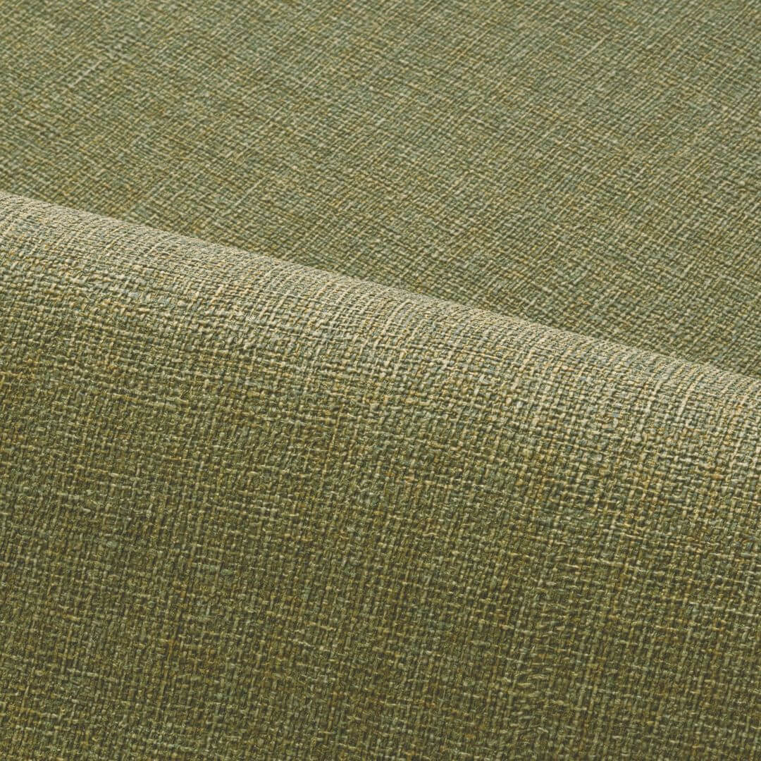 Structural vinyl wallpaper imitating jute LIENZO - KAKI military green