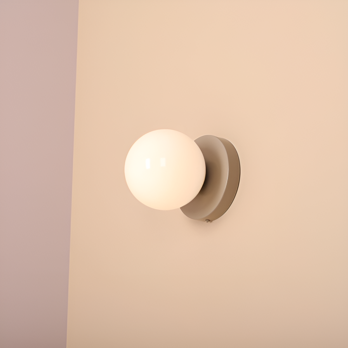 Wandleuchte BALL DUO beige