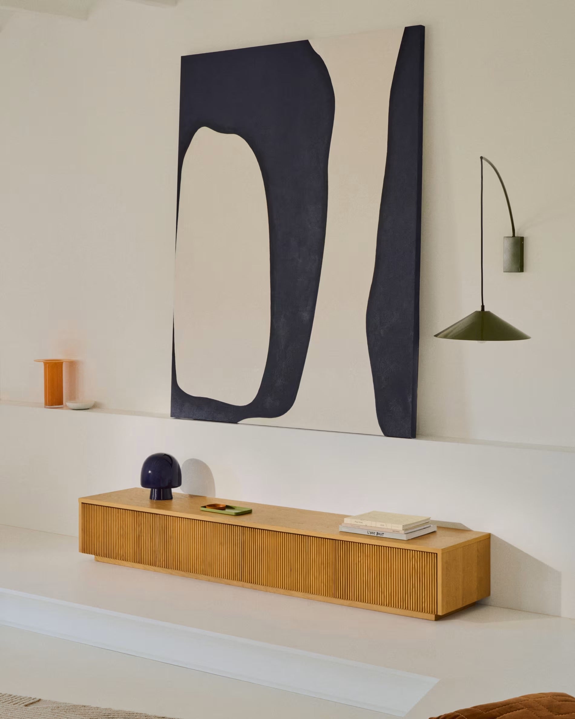 HELVINE TV cabinet oak veneer