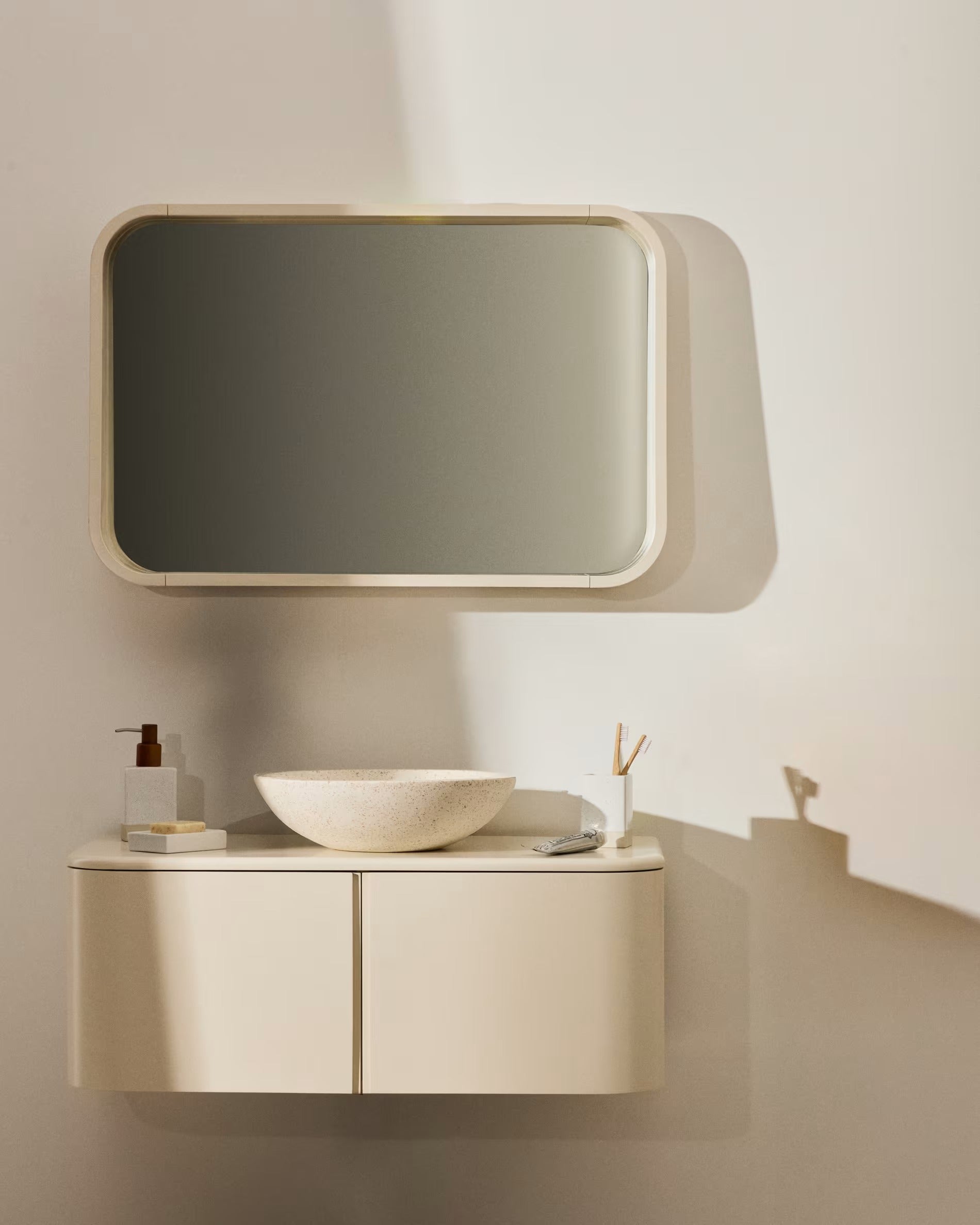 Badezimmerschrank SALAYA beige