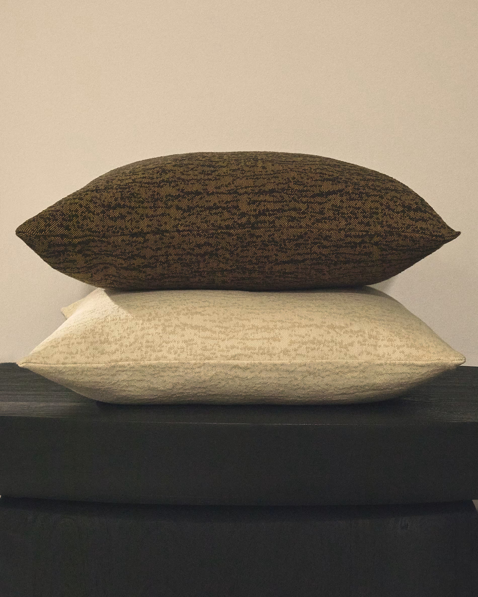 Kissenbezug MELIEN cremefarbener Jacquardstoff