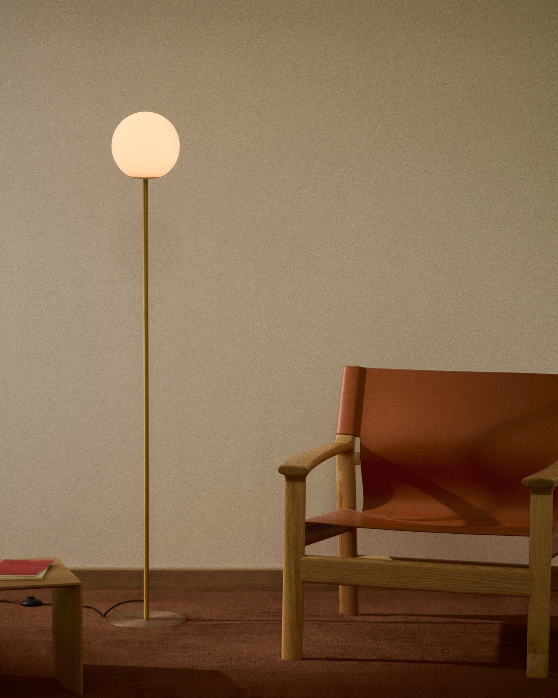 BRISIA Floor Lamp Brushed Brass