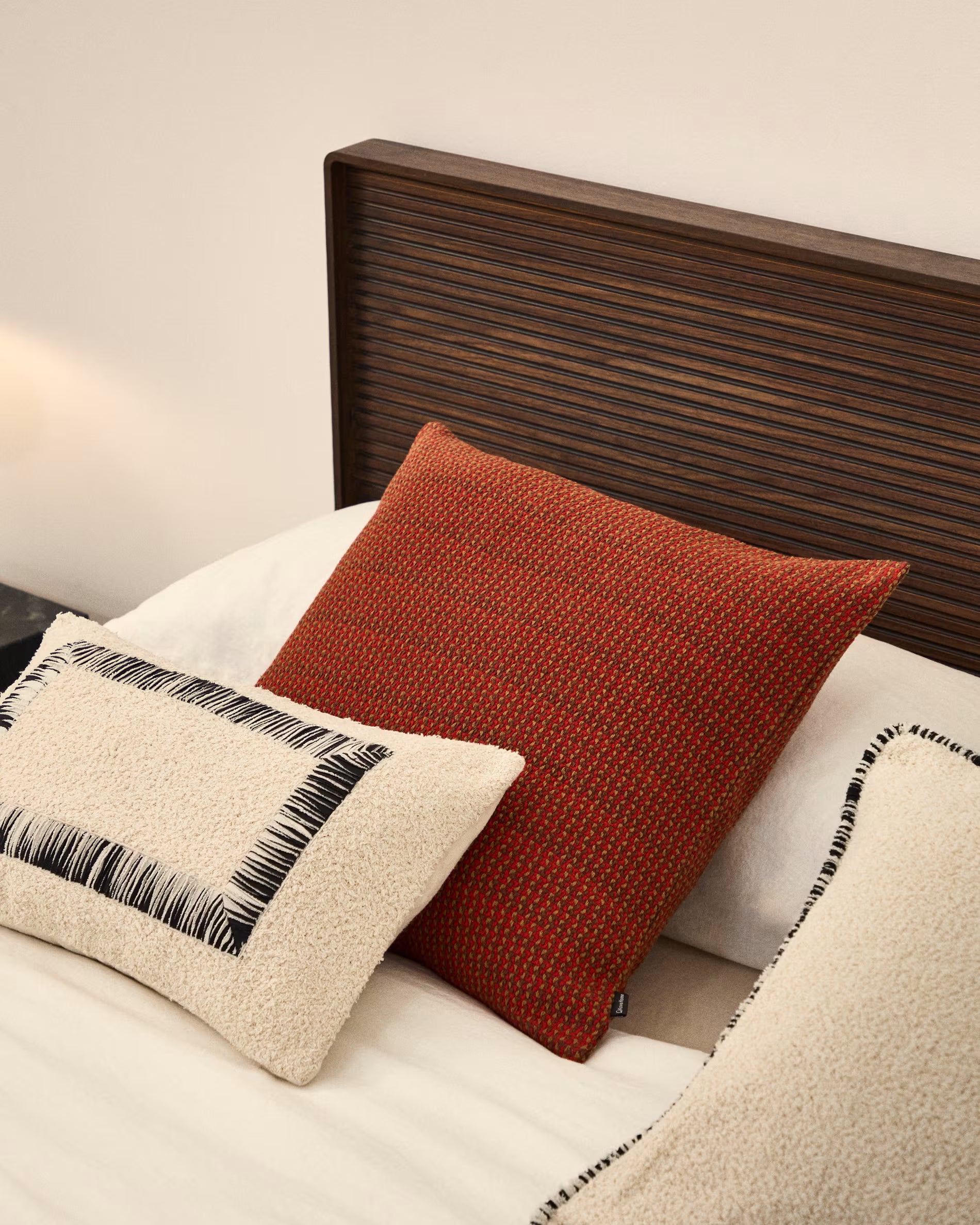NUVAL red pillowcase