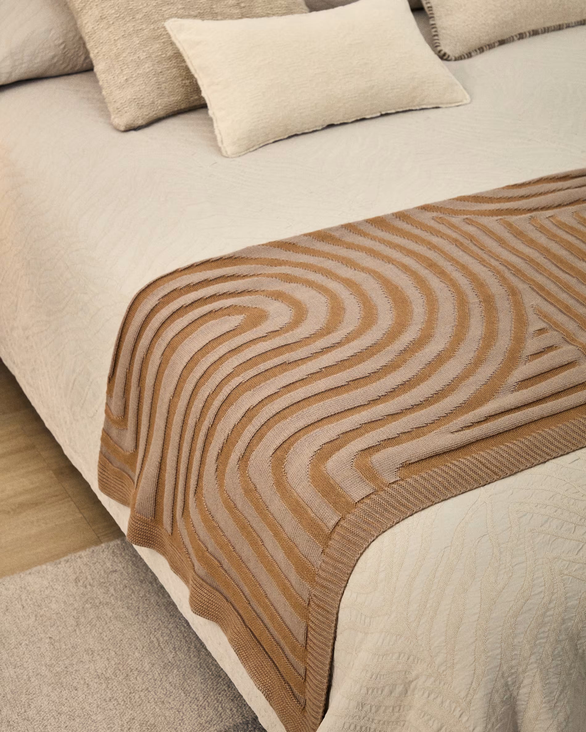 ORELI Beige-Brown Pillow