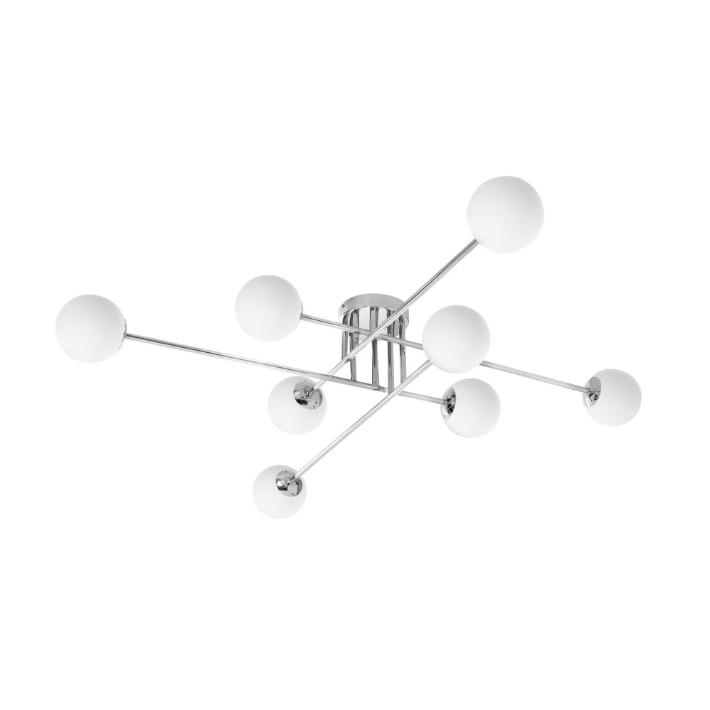 ASTRA 8 chrome ceiling lamp