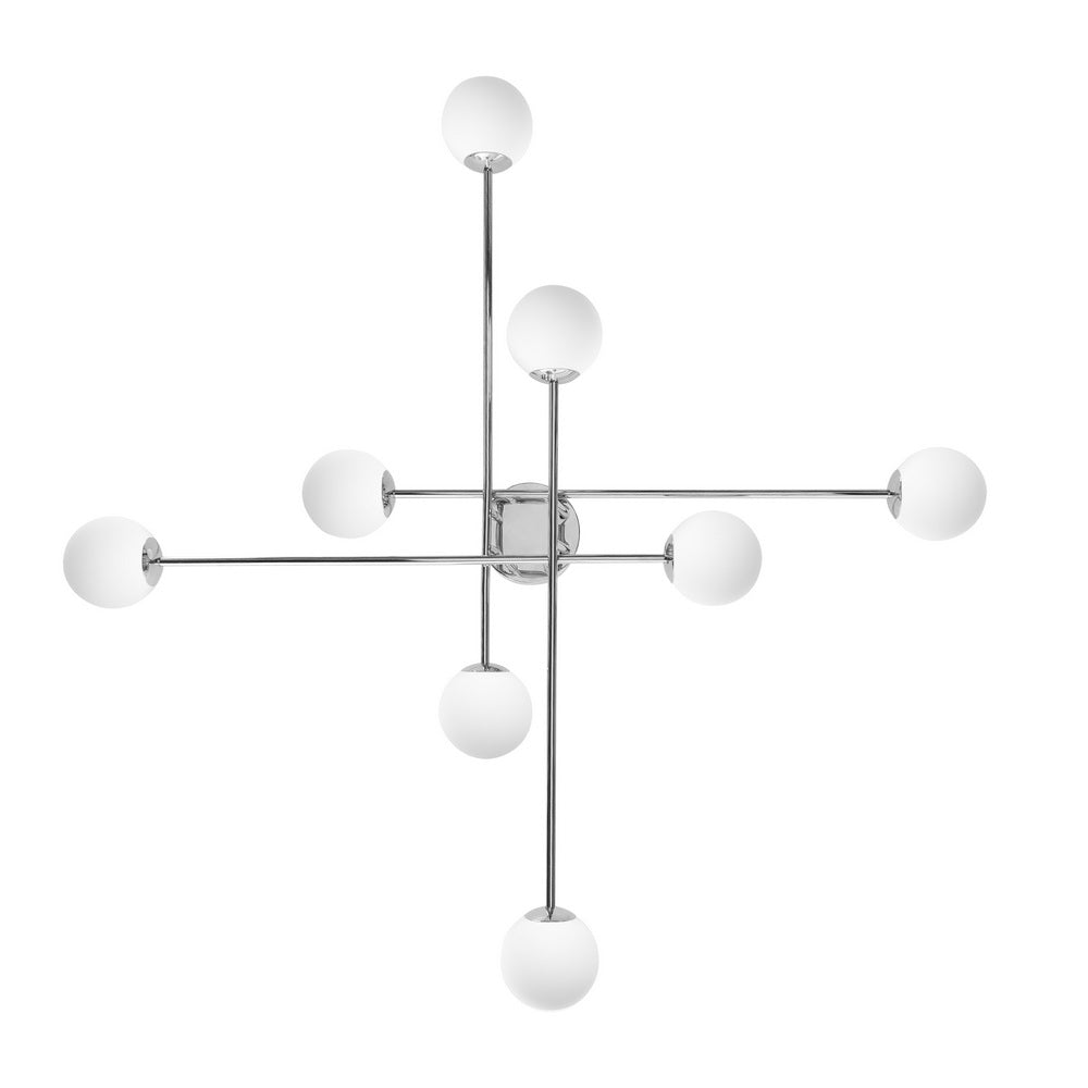 ASTRA 8 chrome ceiling lamp