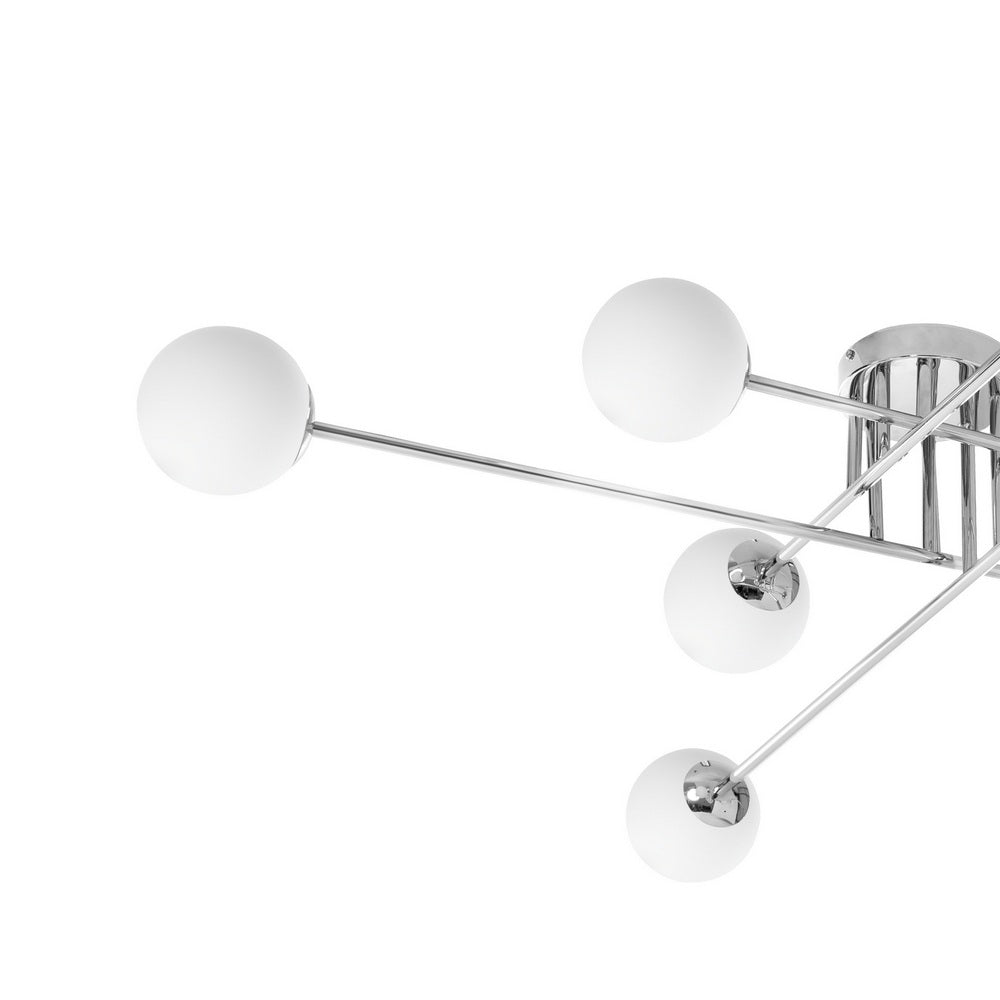 ASTRA 8 chrome ceiling lamp