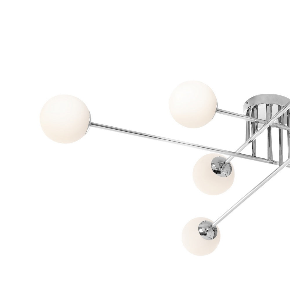 ASTRA 8 chrome ceiling lamp