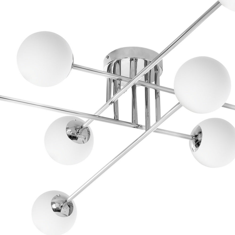 ASTRA 8 chrome ceiling lamp
