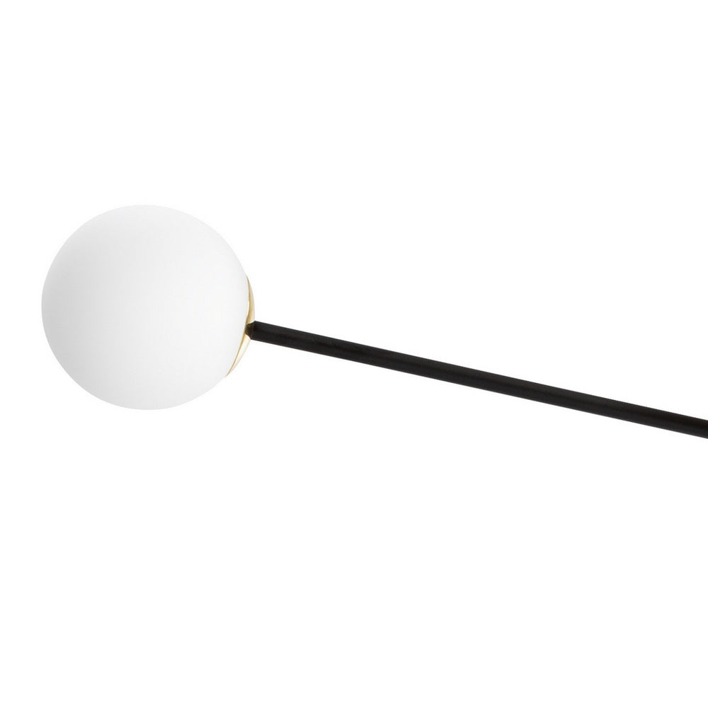 ASTRA 8 ceiling lamp black with gold