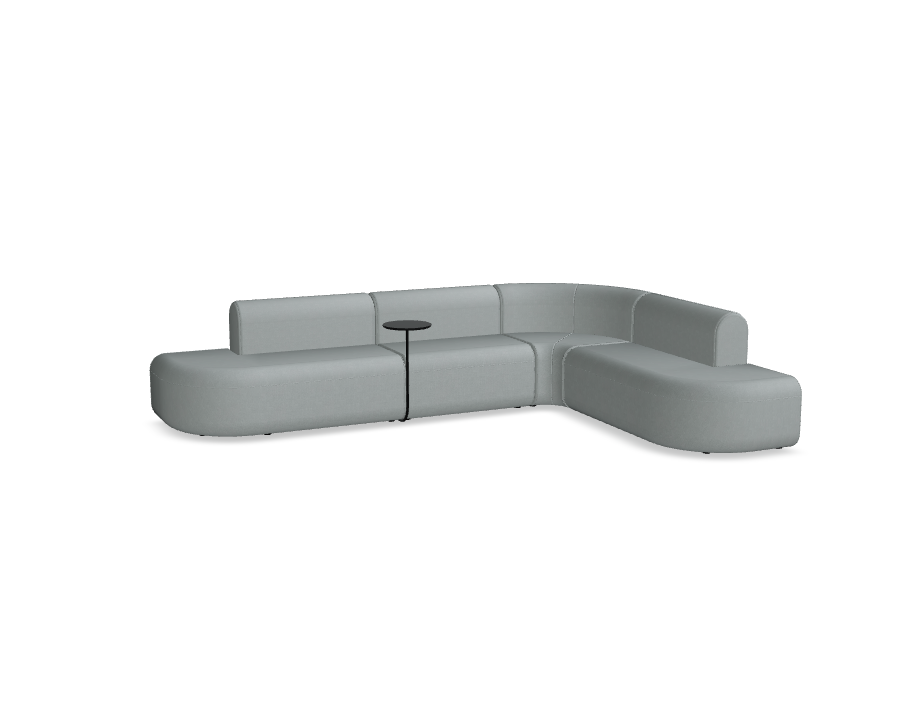 4-Modul-Ecksofa, gepolsterter Artico