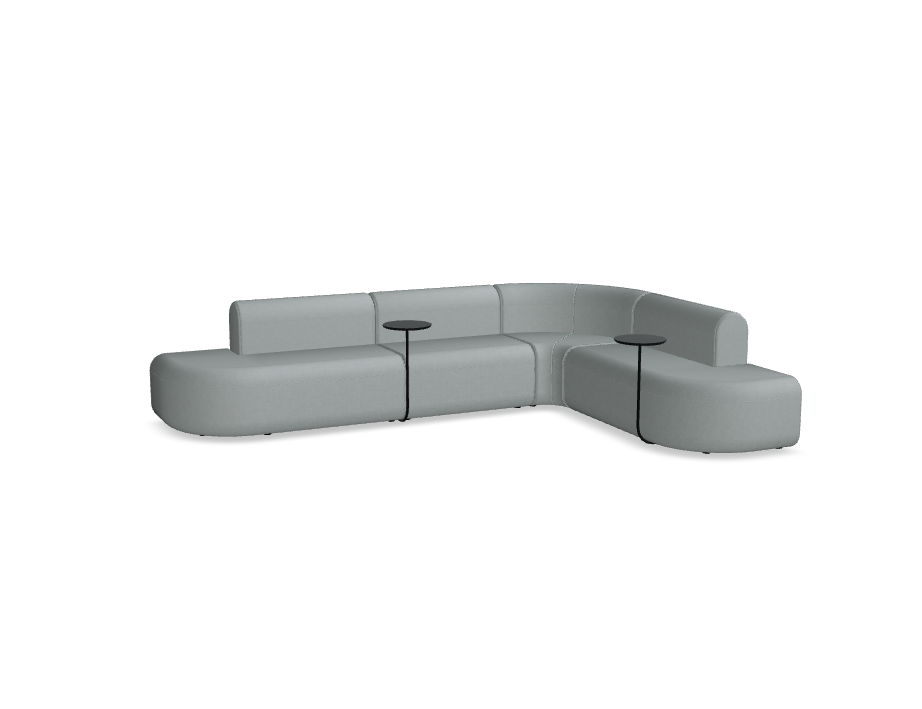 4-Modul-Ecksofa, gepolsterter Artico