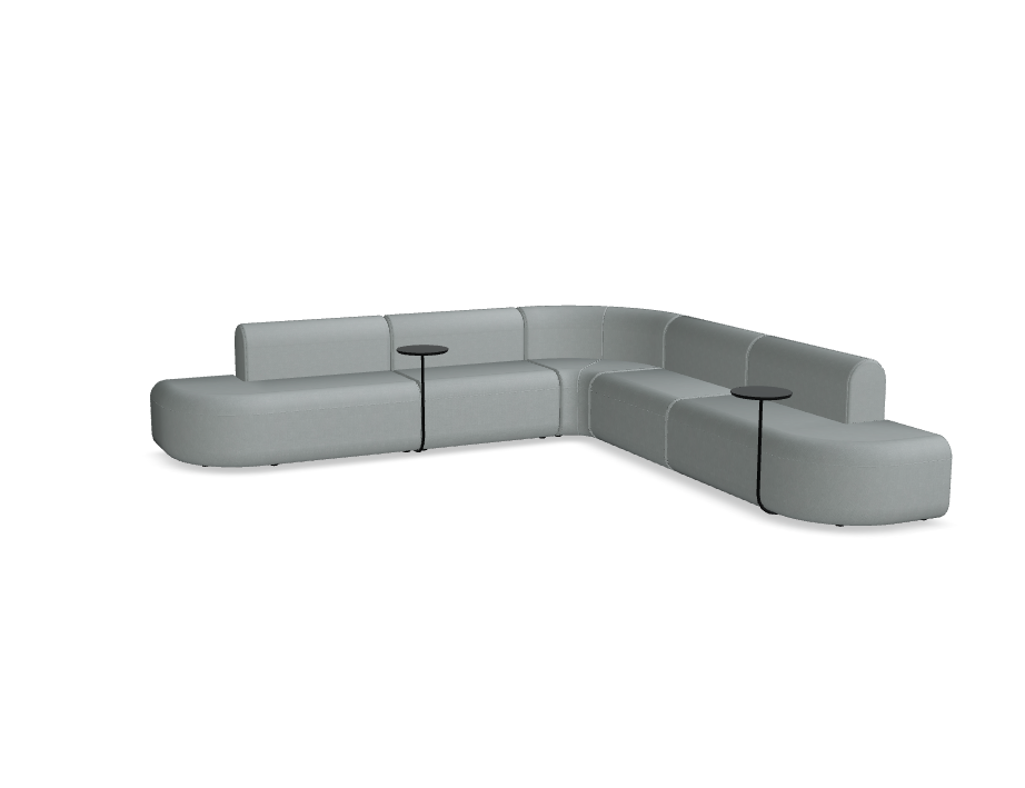 5-Modul-Ecksofa, gepolsterter Artico