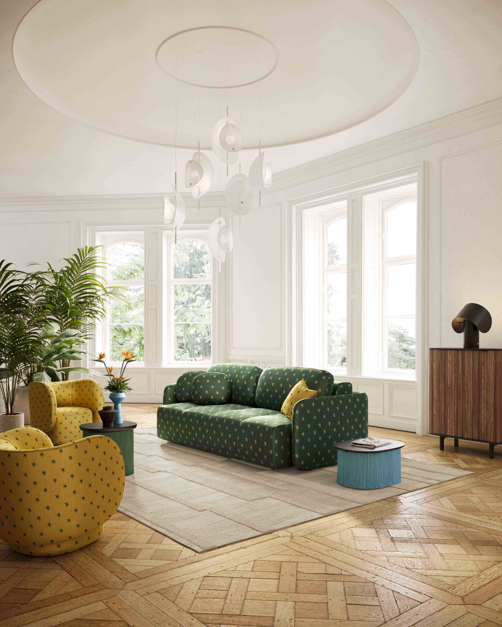 Sofa mit Schlaffunktion VERTO gepolstert