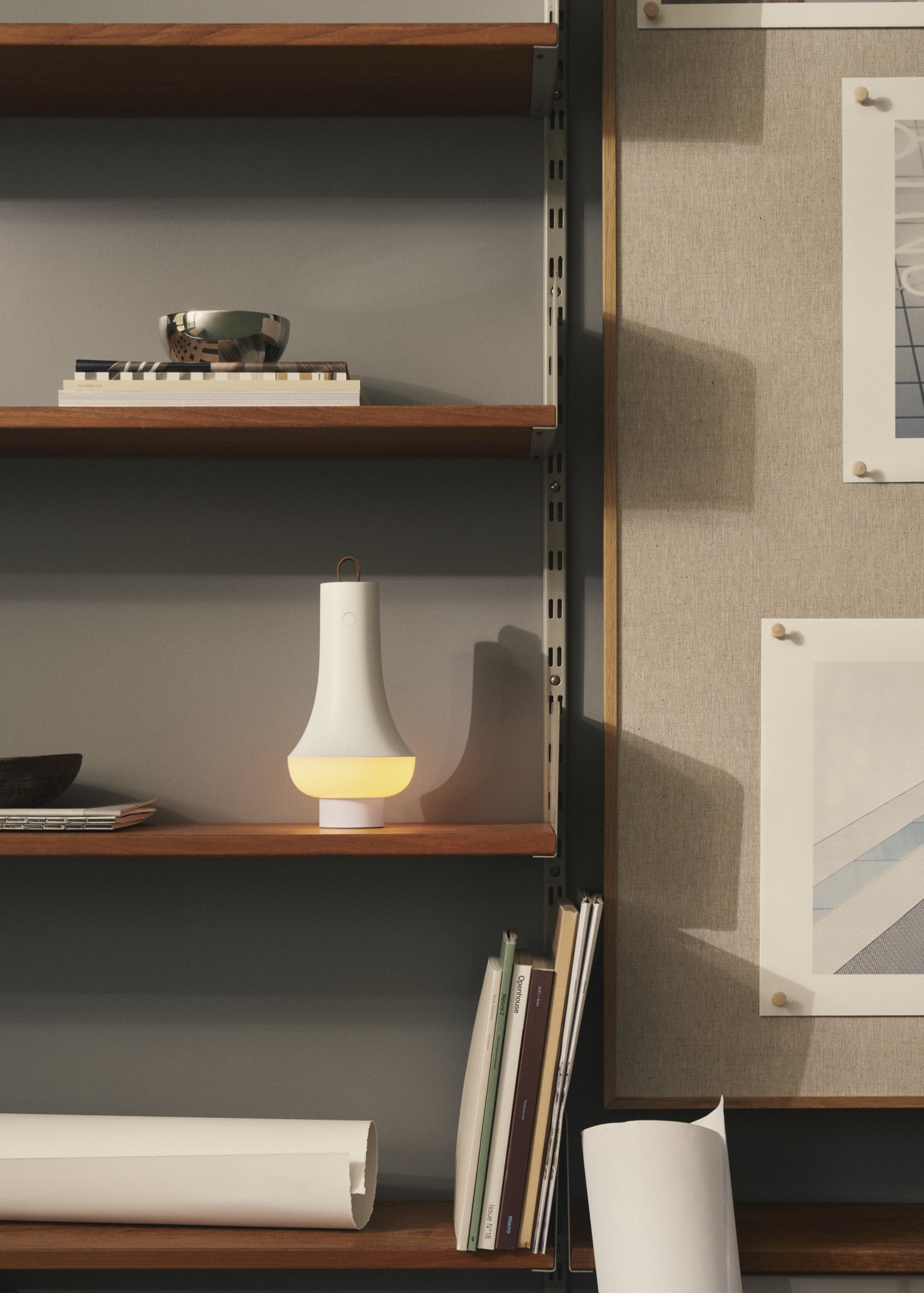 Tragbare Lampe TOMOSHI weiß