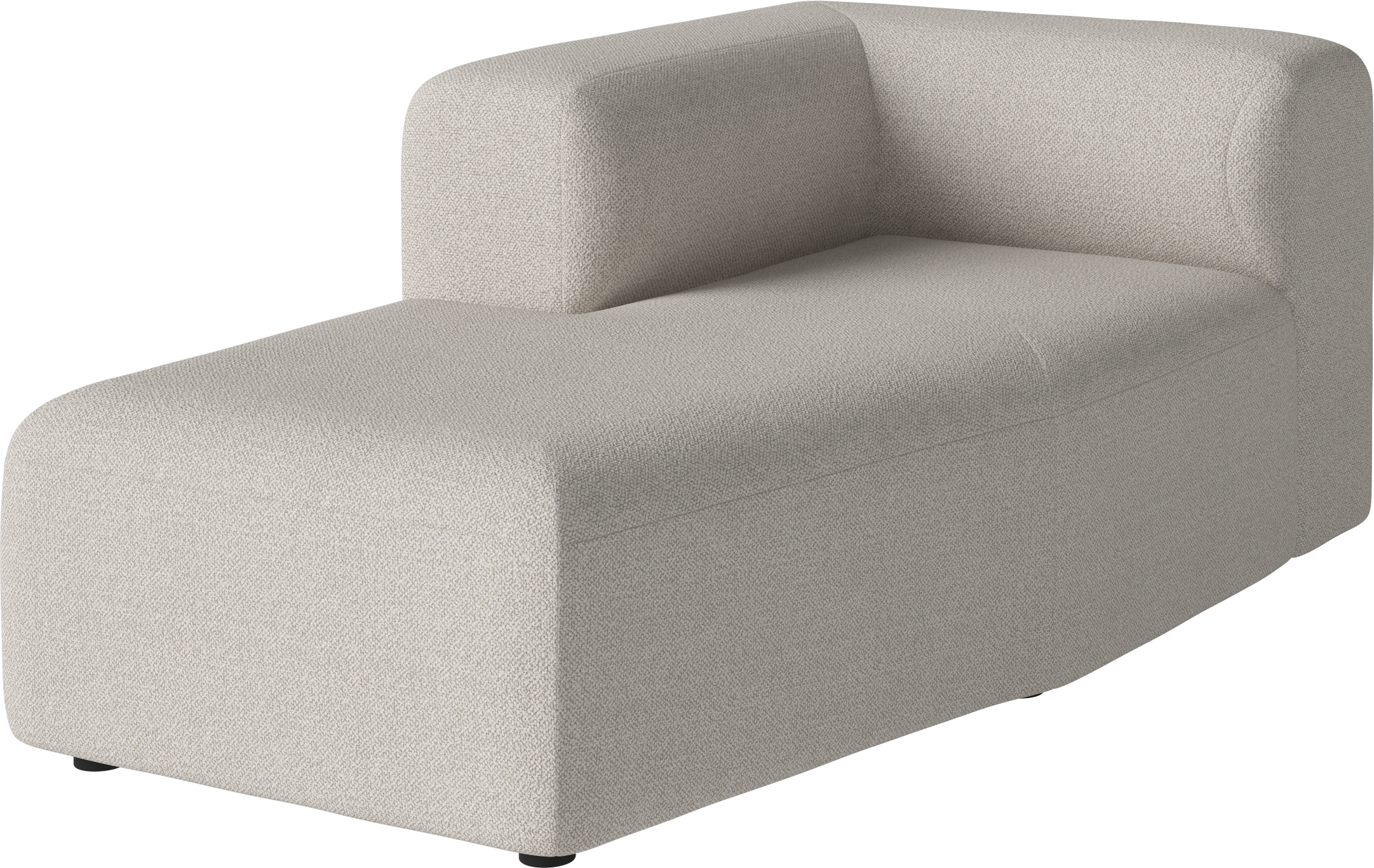Angle modular sofa - left -handed upholstered chaise
