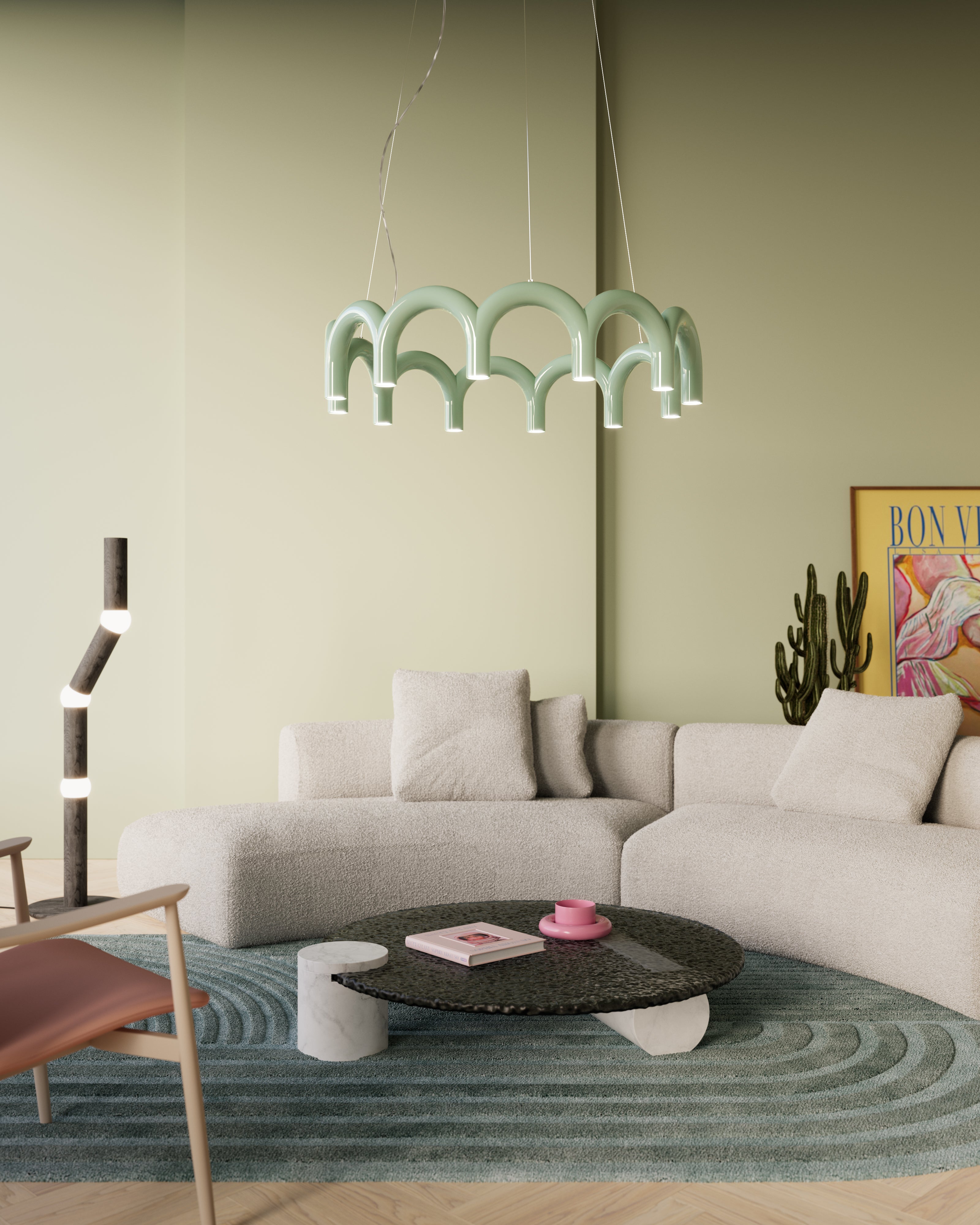 ARCH CIRCLE pendant lamp white