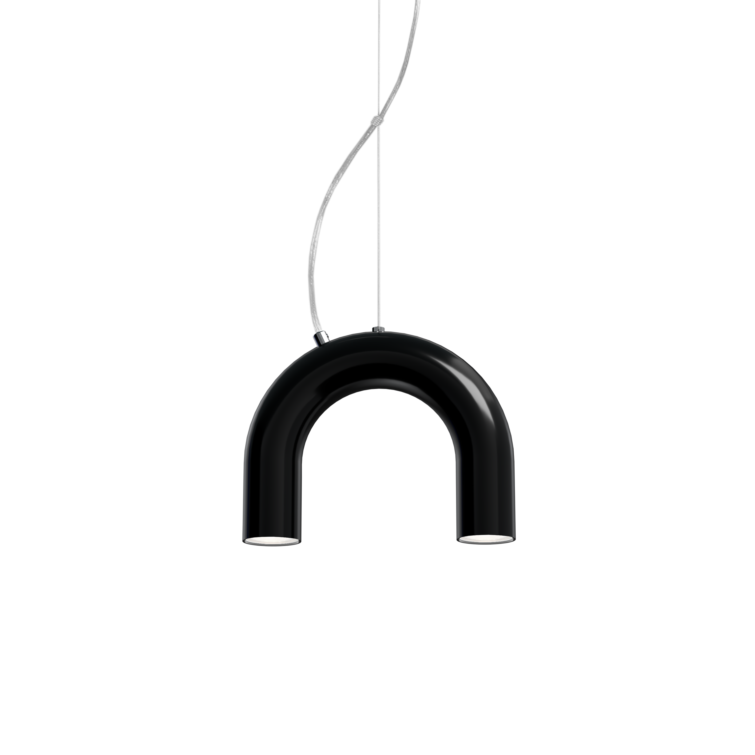ARCH SINGLE black pendant lamp