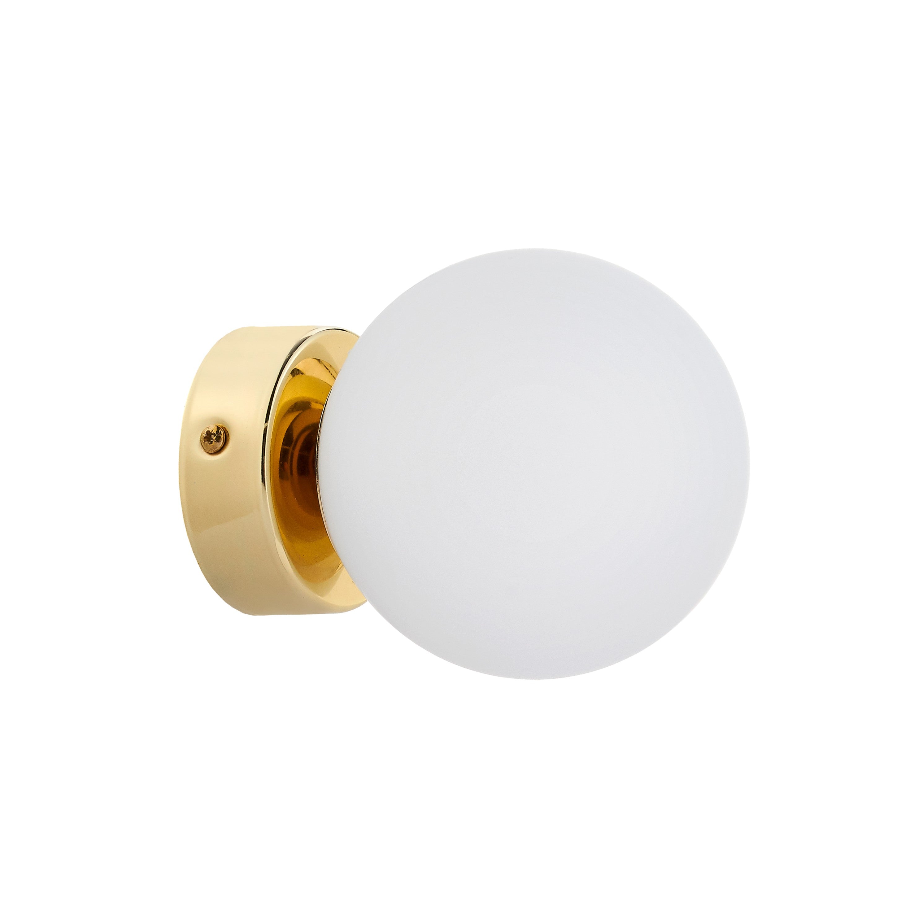 Wandleuchte ASTRA gold mit Weiß