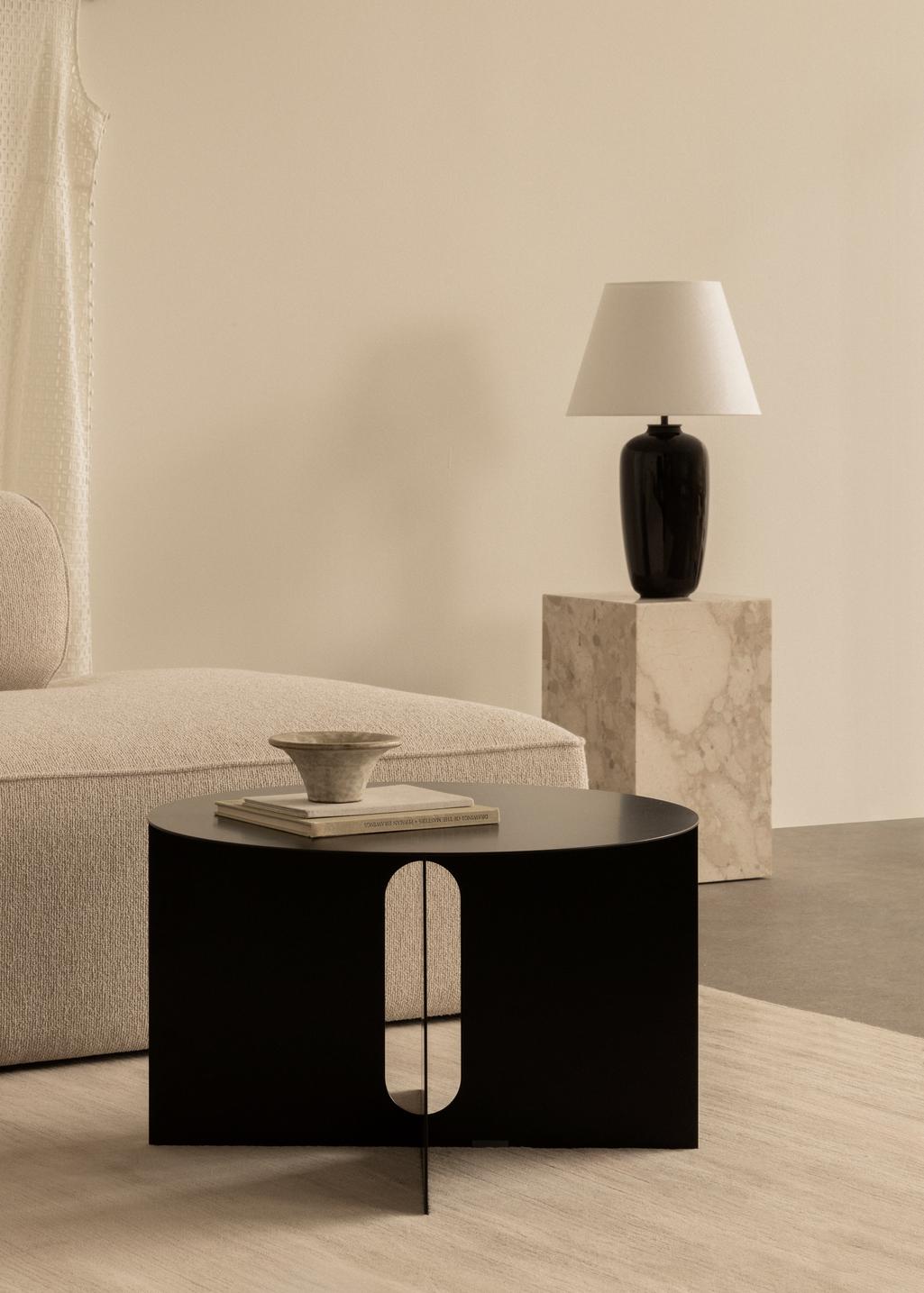 PLINTH side table sandy stone