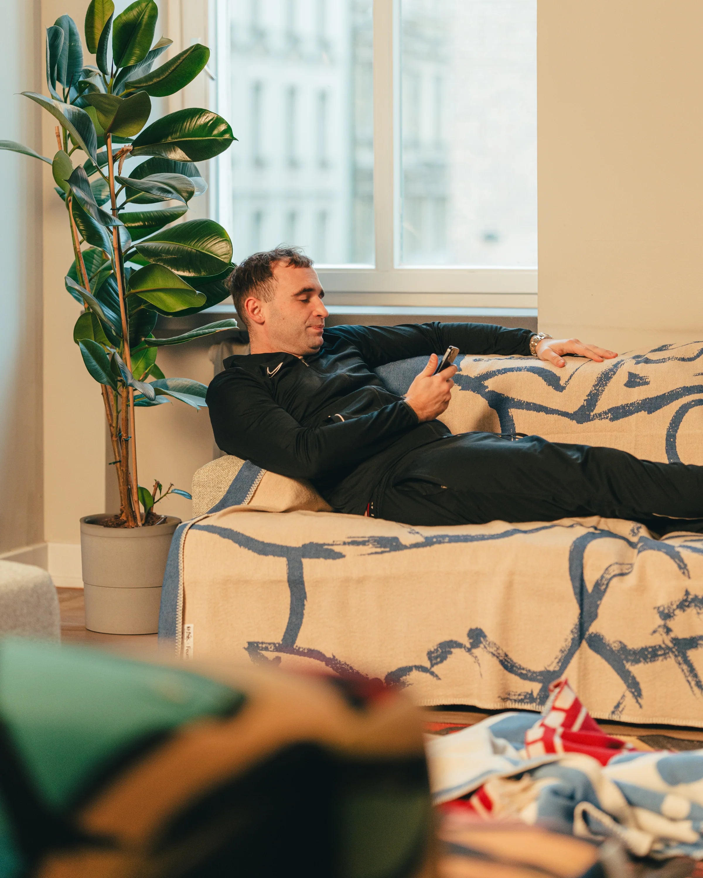 Koc M. Żytniak x Feum sand beige and sea blue